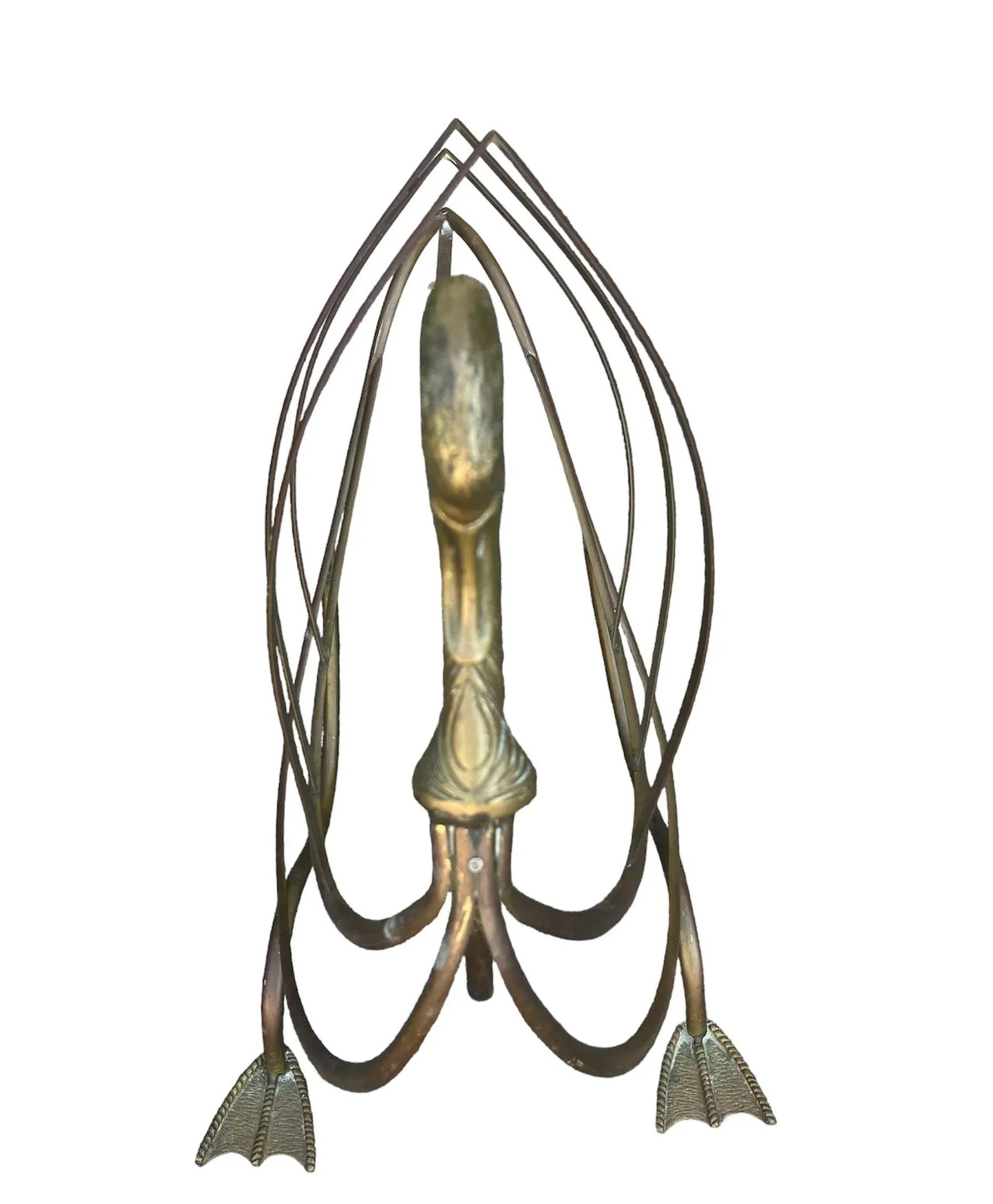 Maison Jansen Brass Swan Magazine Holder - 9