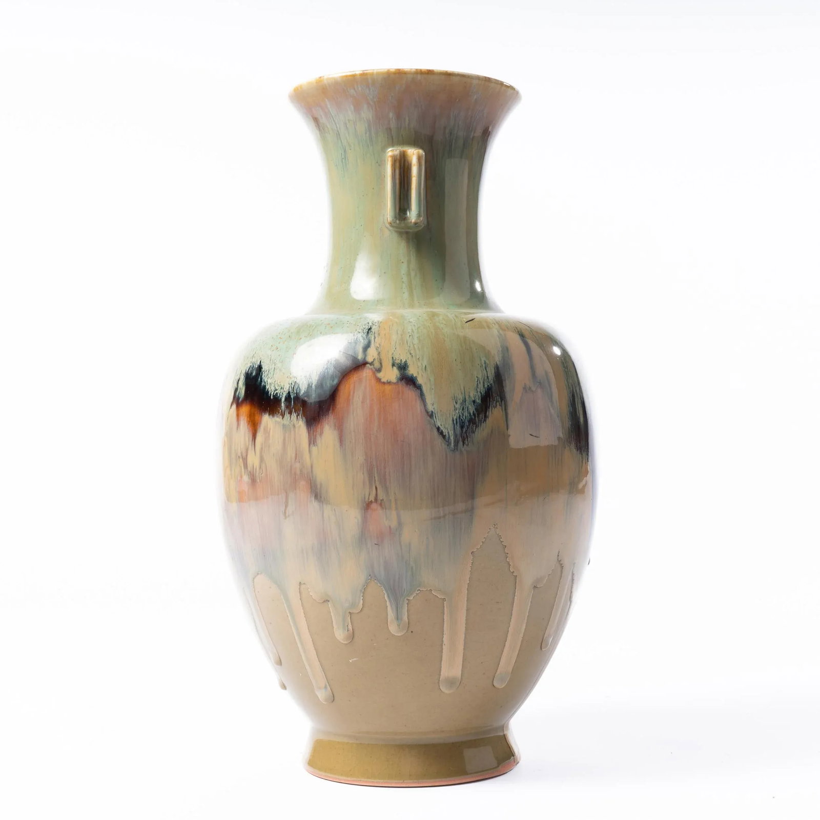 Chinese Porcelain Vase With Drip Glaze - 2