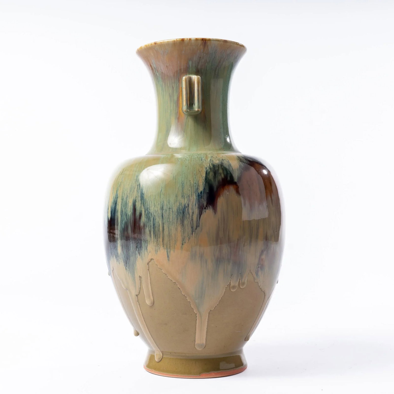 Chinese Porcelain Vase With Drip Glaze - 3