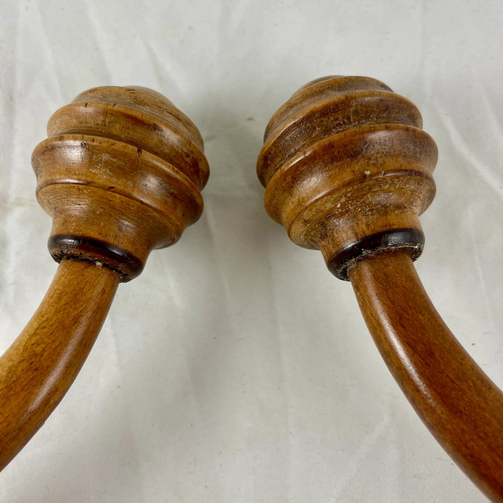 French Art Nouveau Bentwood Coat & Hat Hooks, a Pair - 10