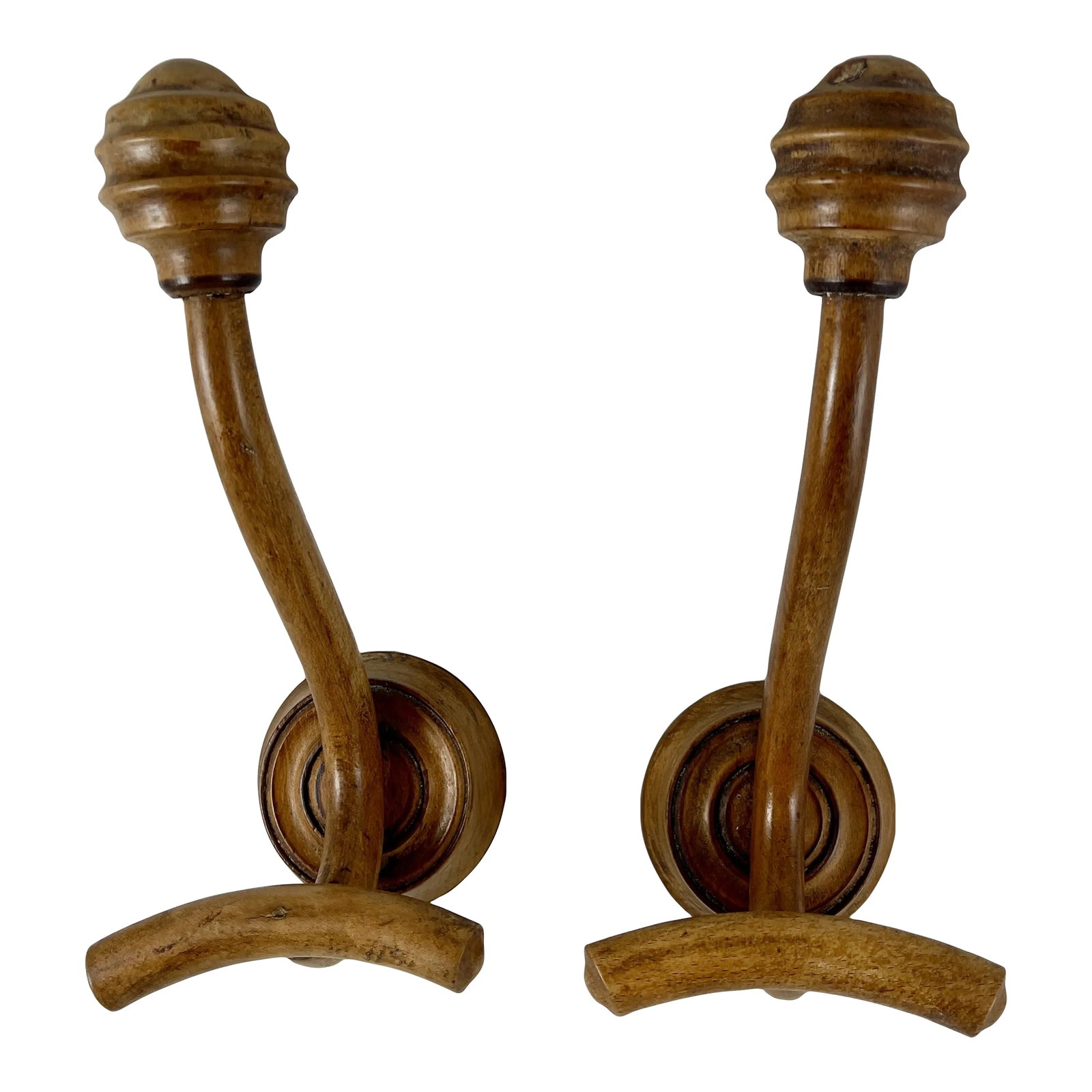 French Art Nouveau Bentwood Coat & Hat Hooks, a Pair (1 of 13)