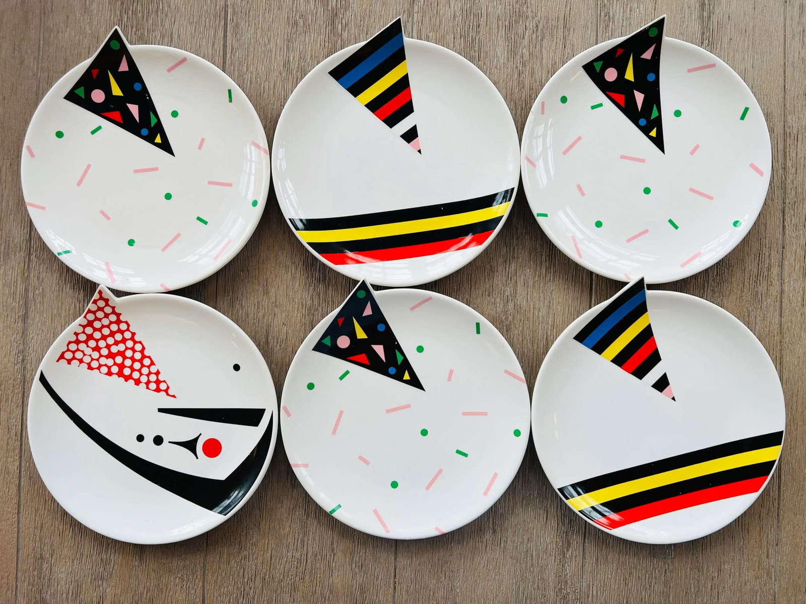 1980s Fujimori Alpha Plates for Kato Kogei- Set of 6 - 10