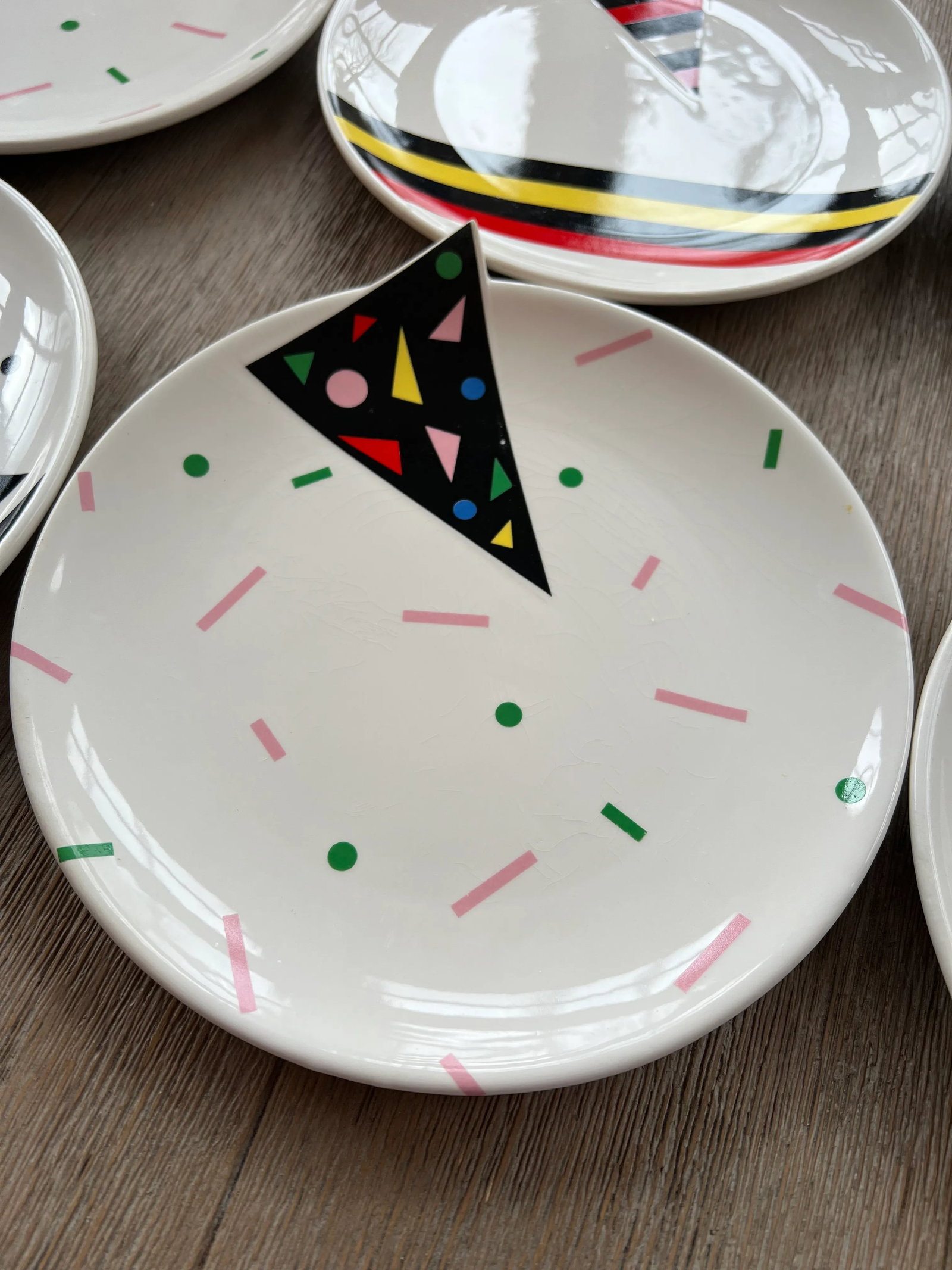 1980s Fujimori Alpha Plates for Kato Kogei- Set of 6 - 4
