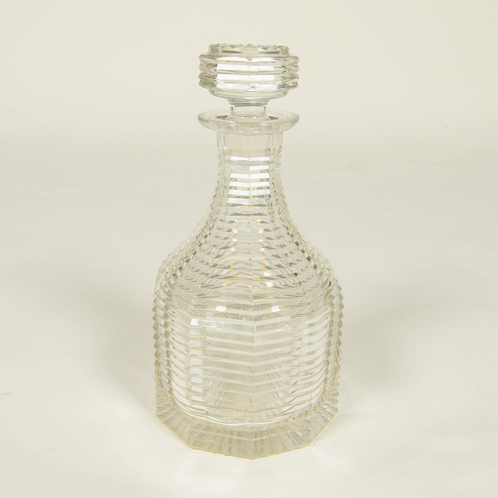 English Cut Crystal Decanter - 2