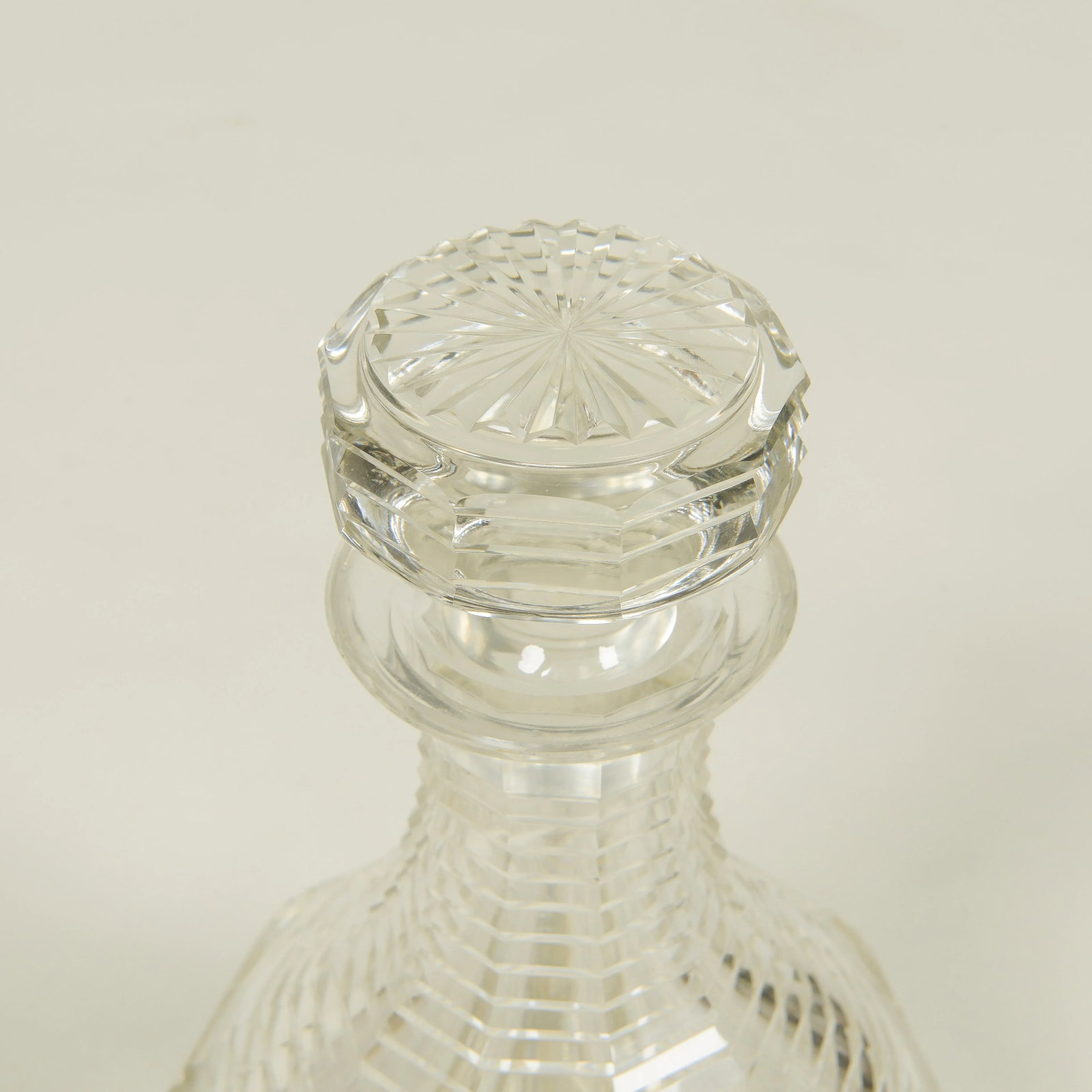 English Cut Crystal Decanter - 4