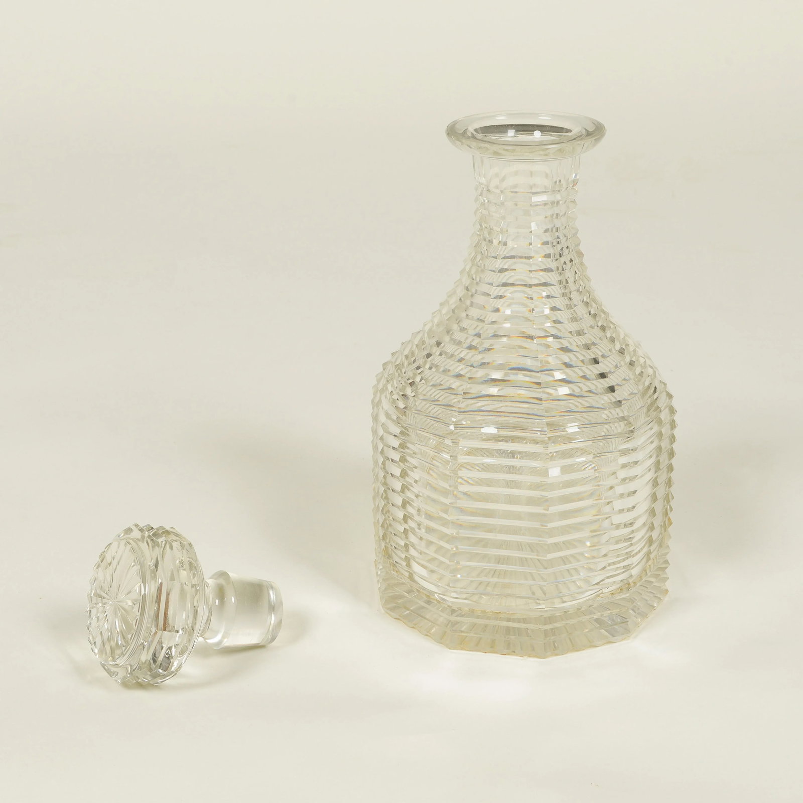 English Cut Crystal Decanter - 6