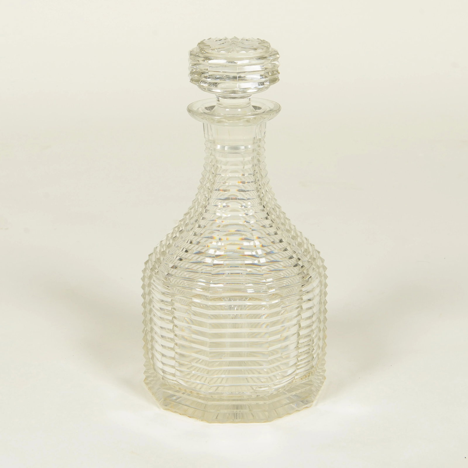 English Cut Crystal Decanter - 9