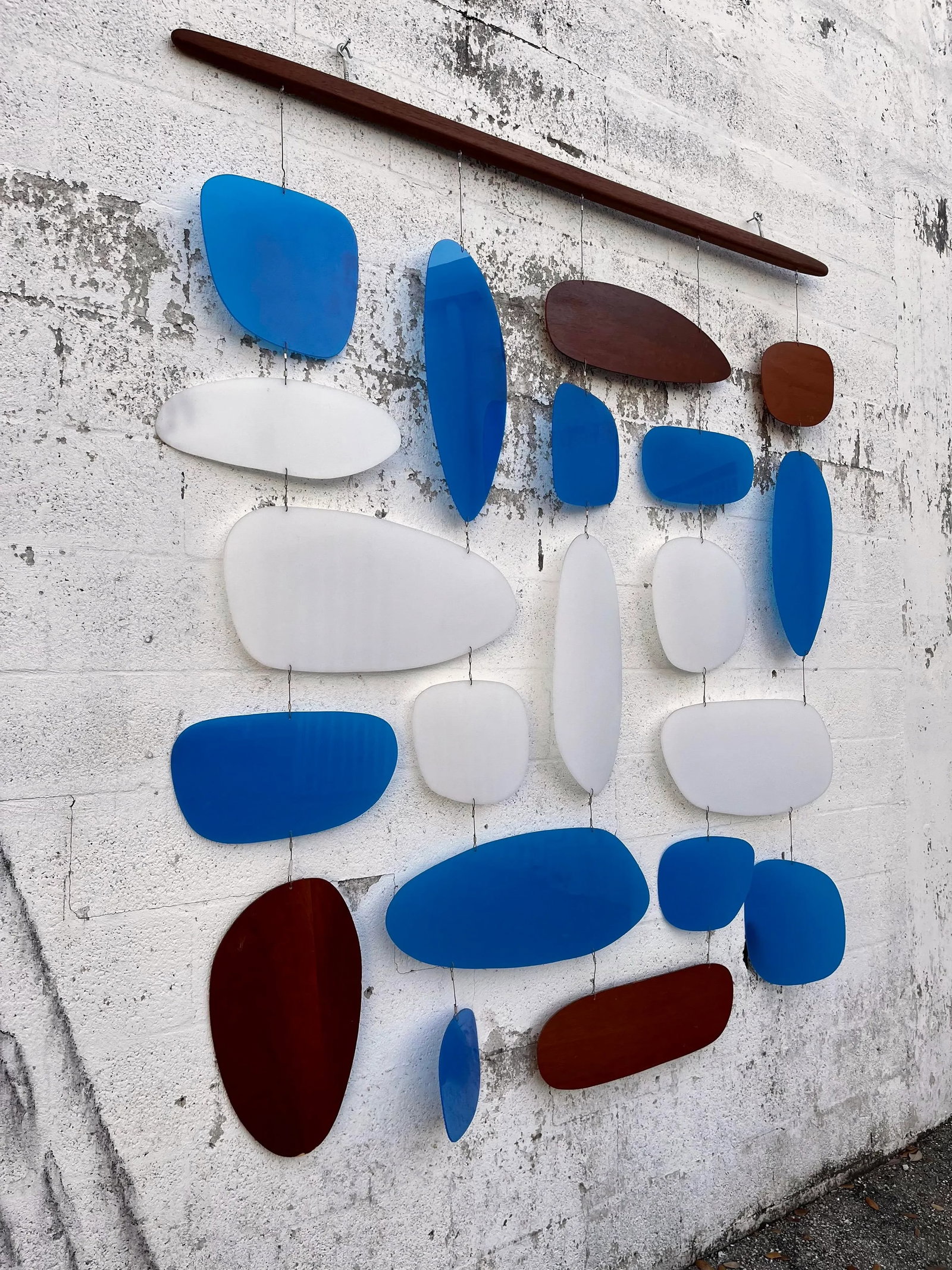 Vintage 1960s Modernist Inspired Handcrafted Hanging Wall Sculpture/Room Divider. - 2