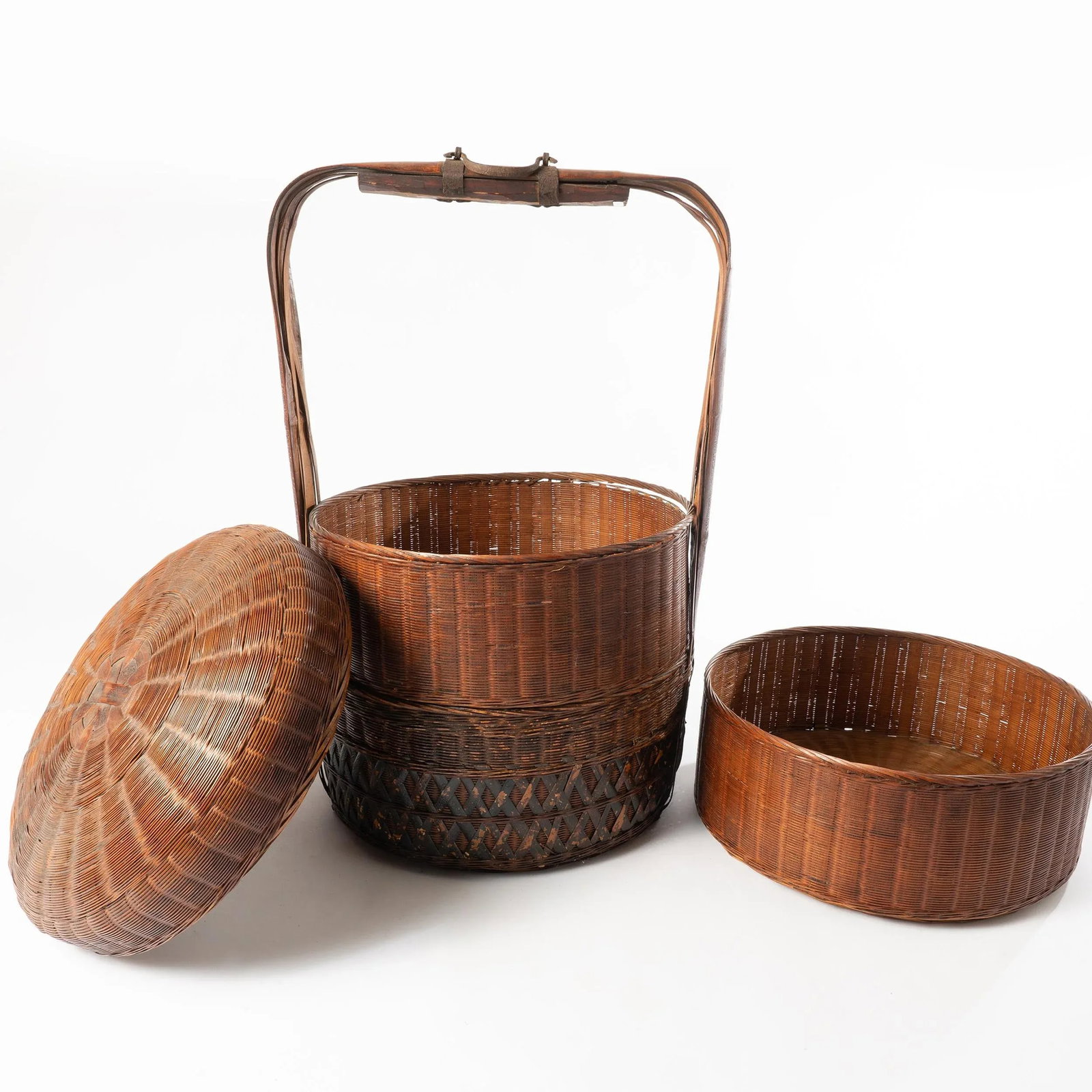 Antique Chinese Wedding Basket - 2