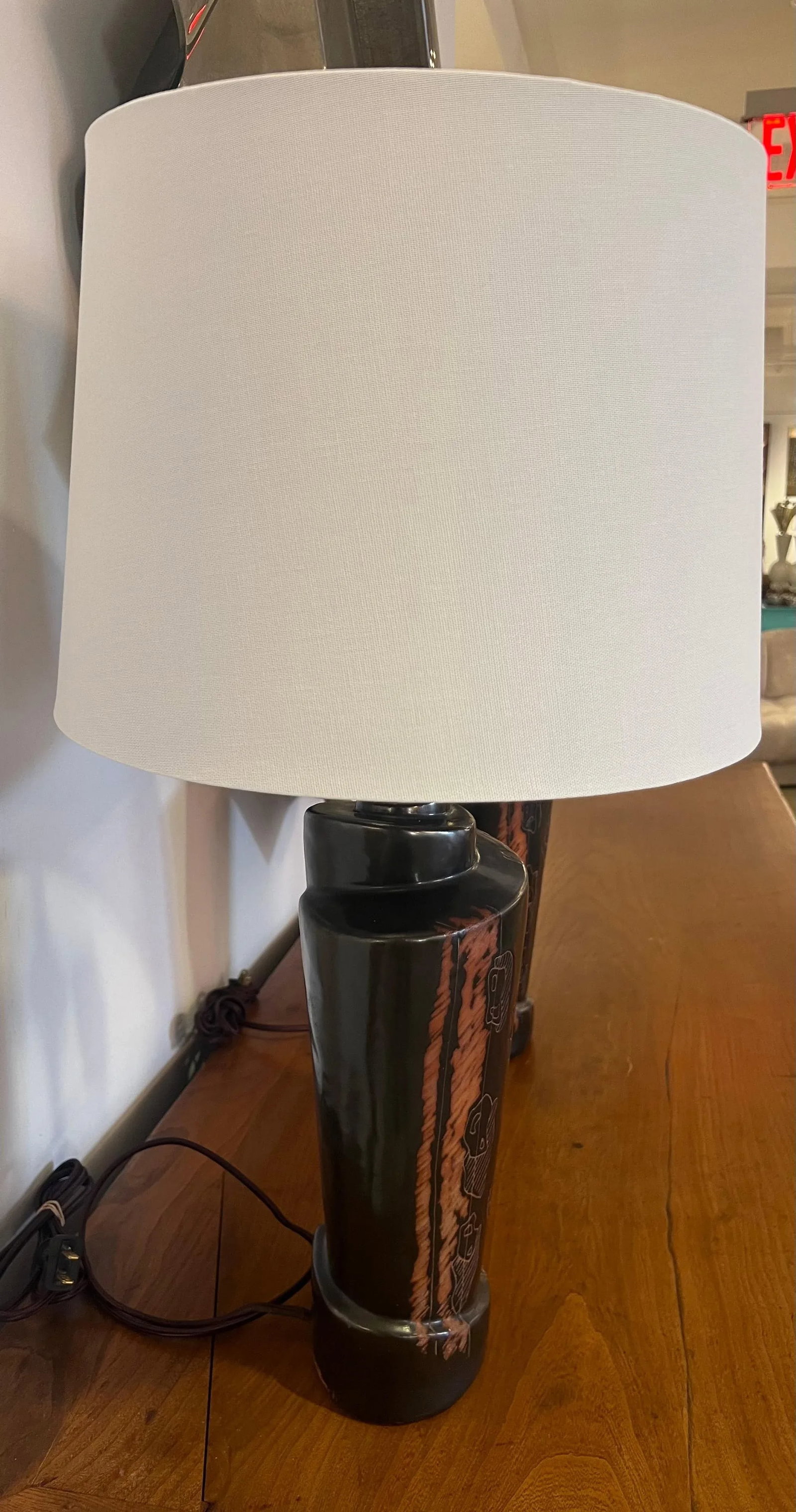 1940s American Marianna von Allesch Ceramic Table Lamps - A Pair - 12