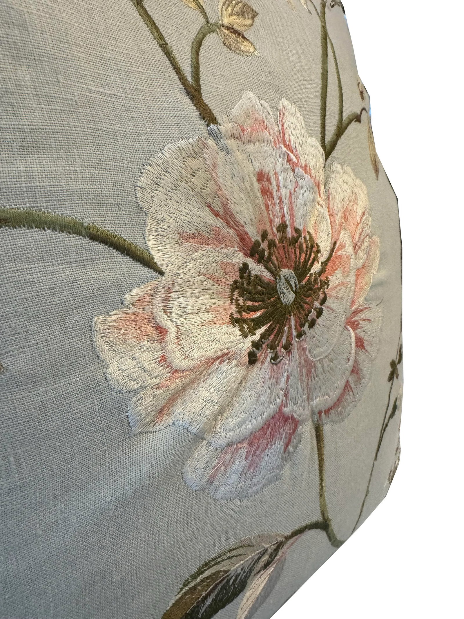 Pair of Crewel Work Embroidered Pillows - 3