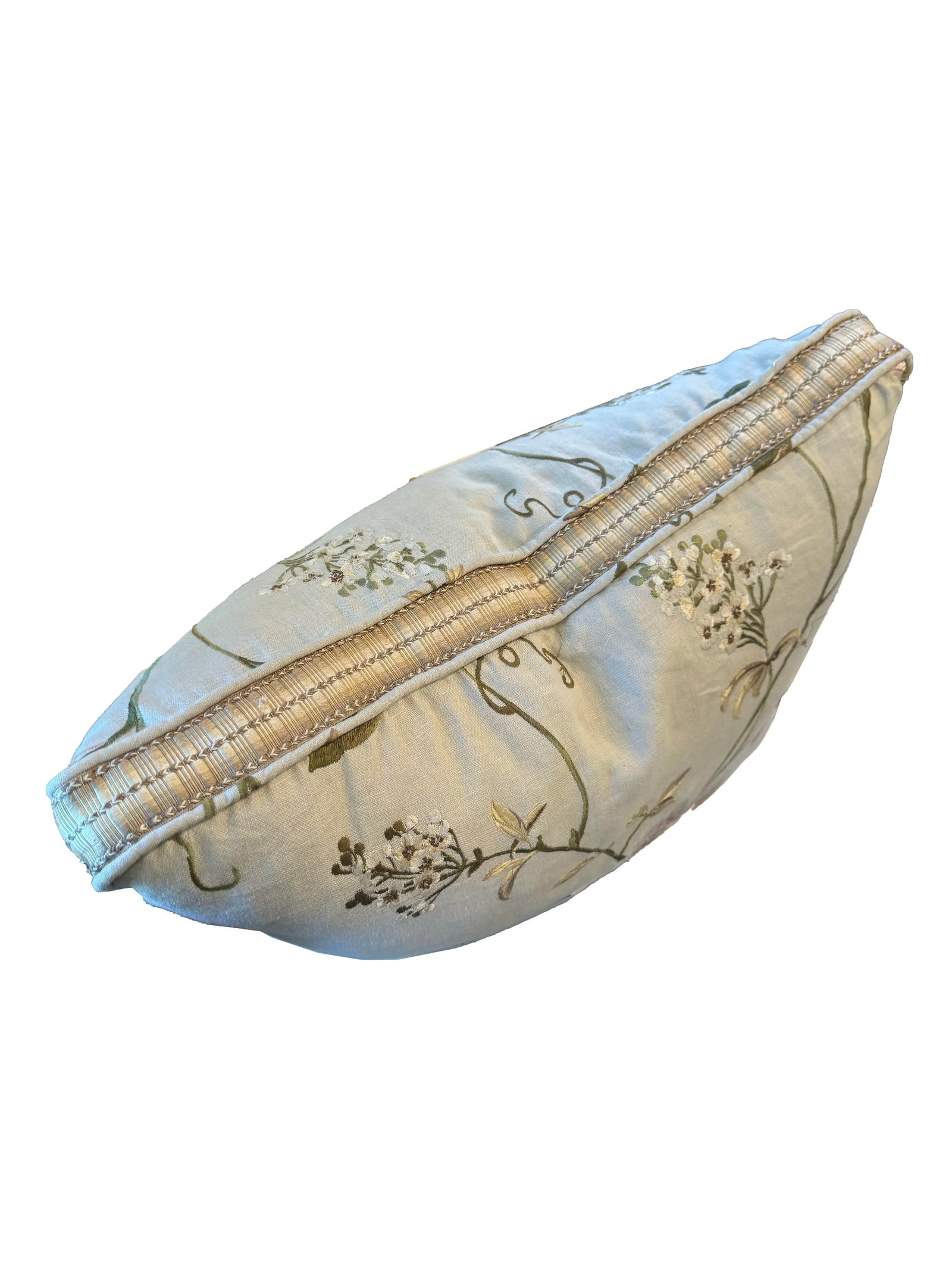 Pair of Crewel Work Embroidered Pillows - 7