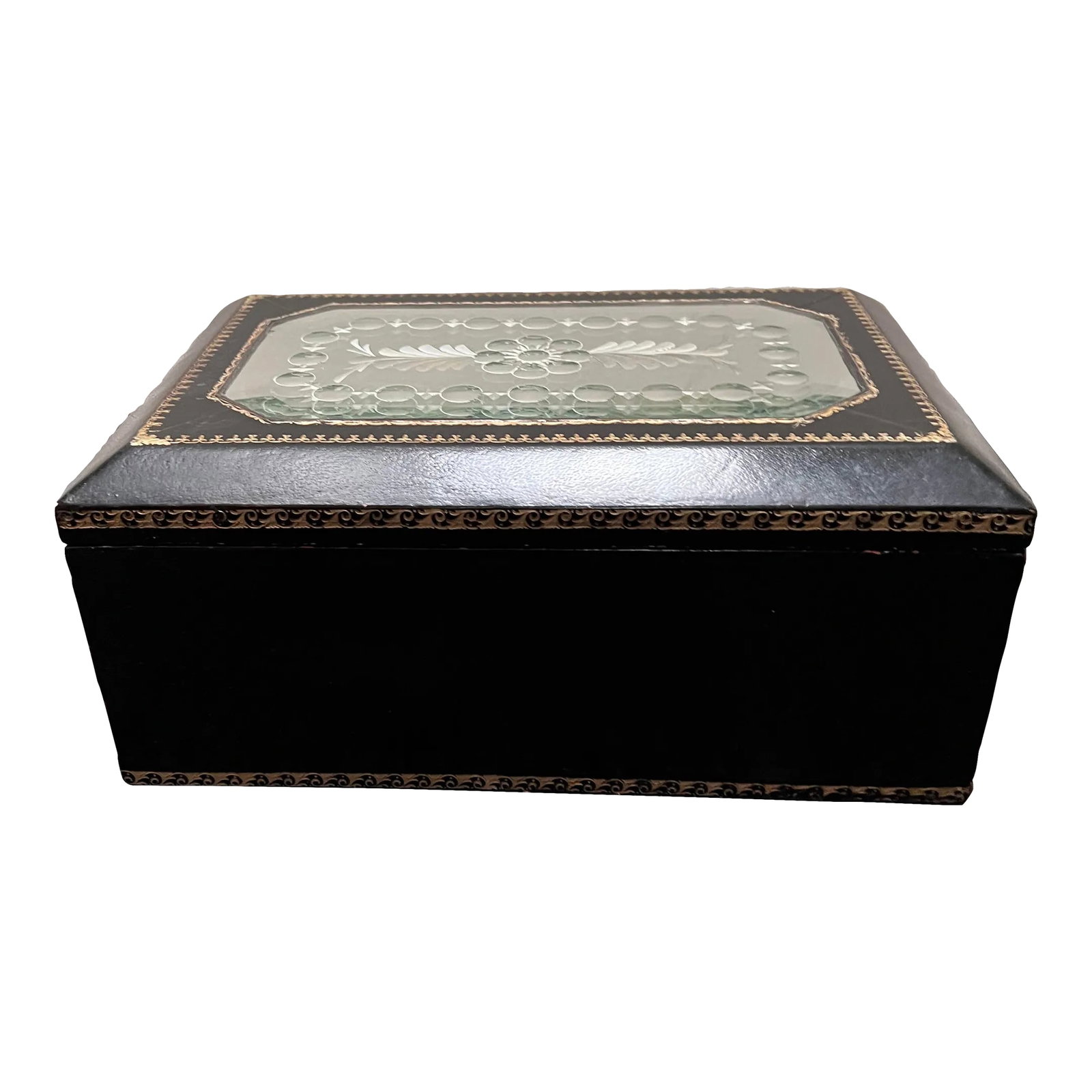 Maitland - Smith Leather and Mirror Box