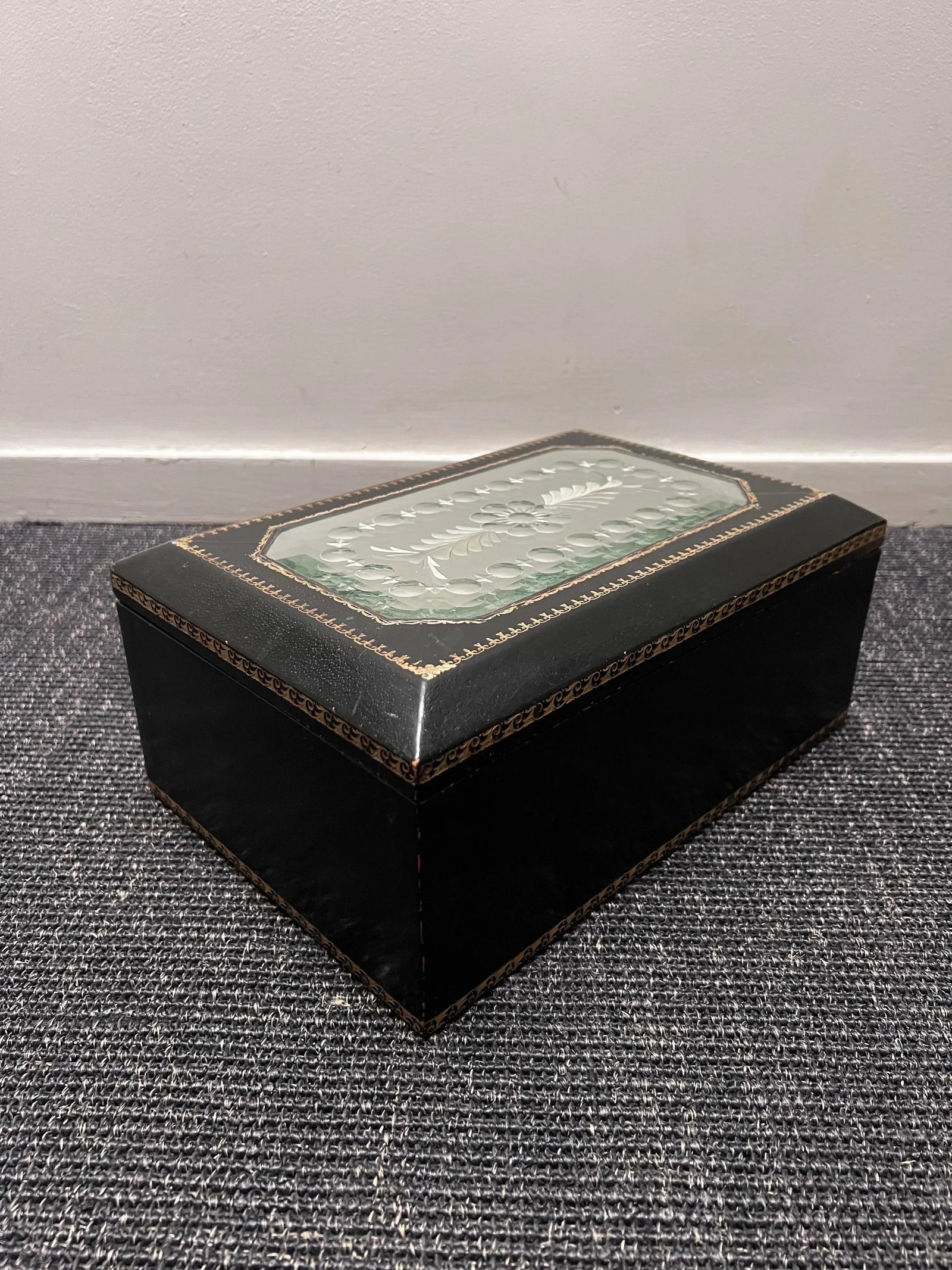 Maitland - Smith Leather and Mirror Box - 3