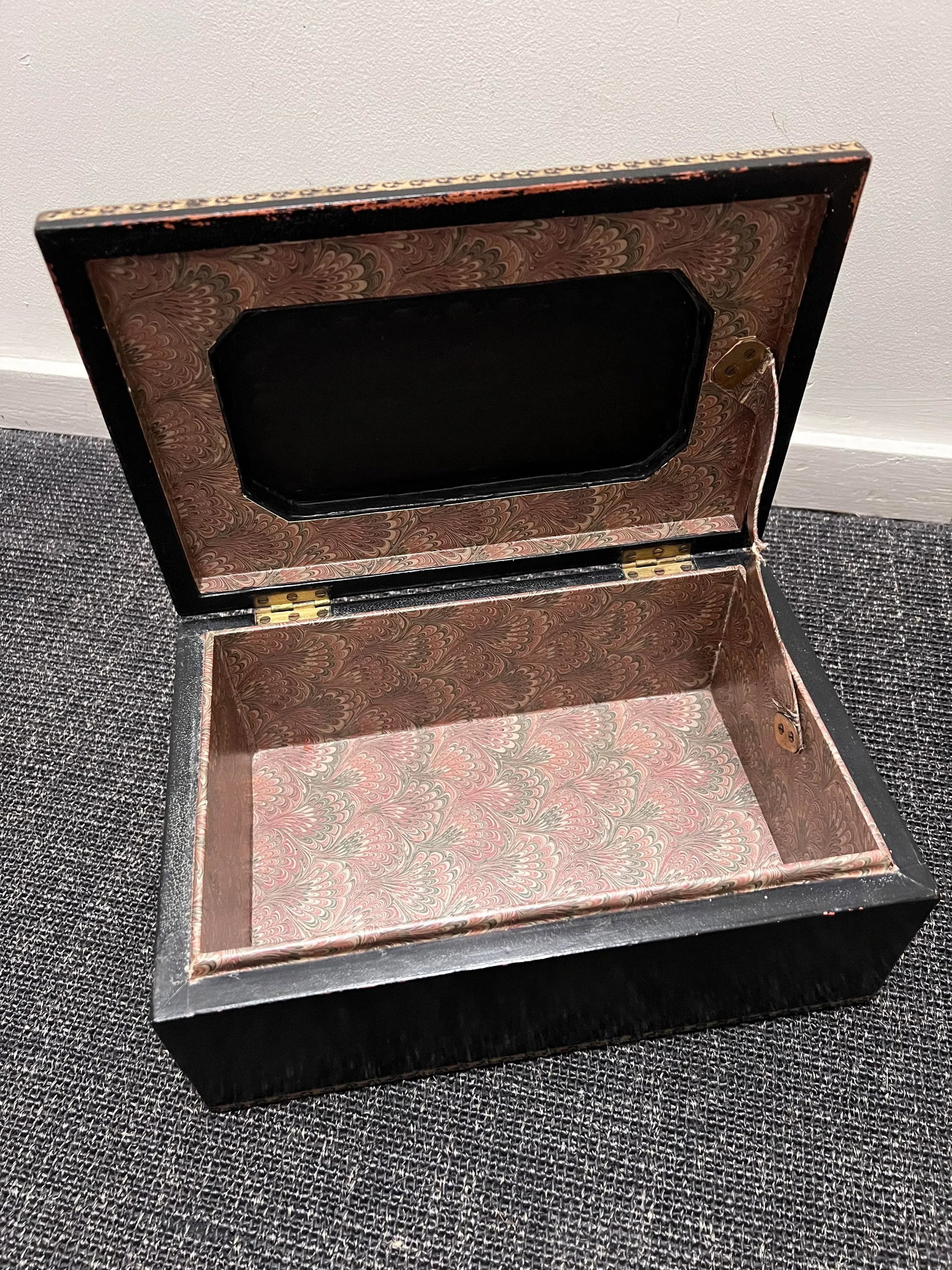 Maitland - Smith Leather and Mirror Box - 5