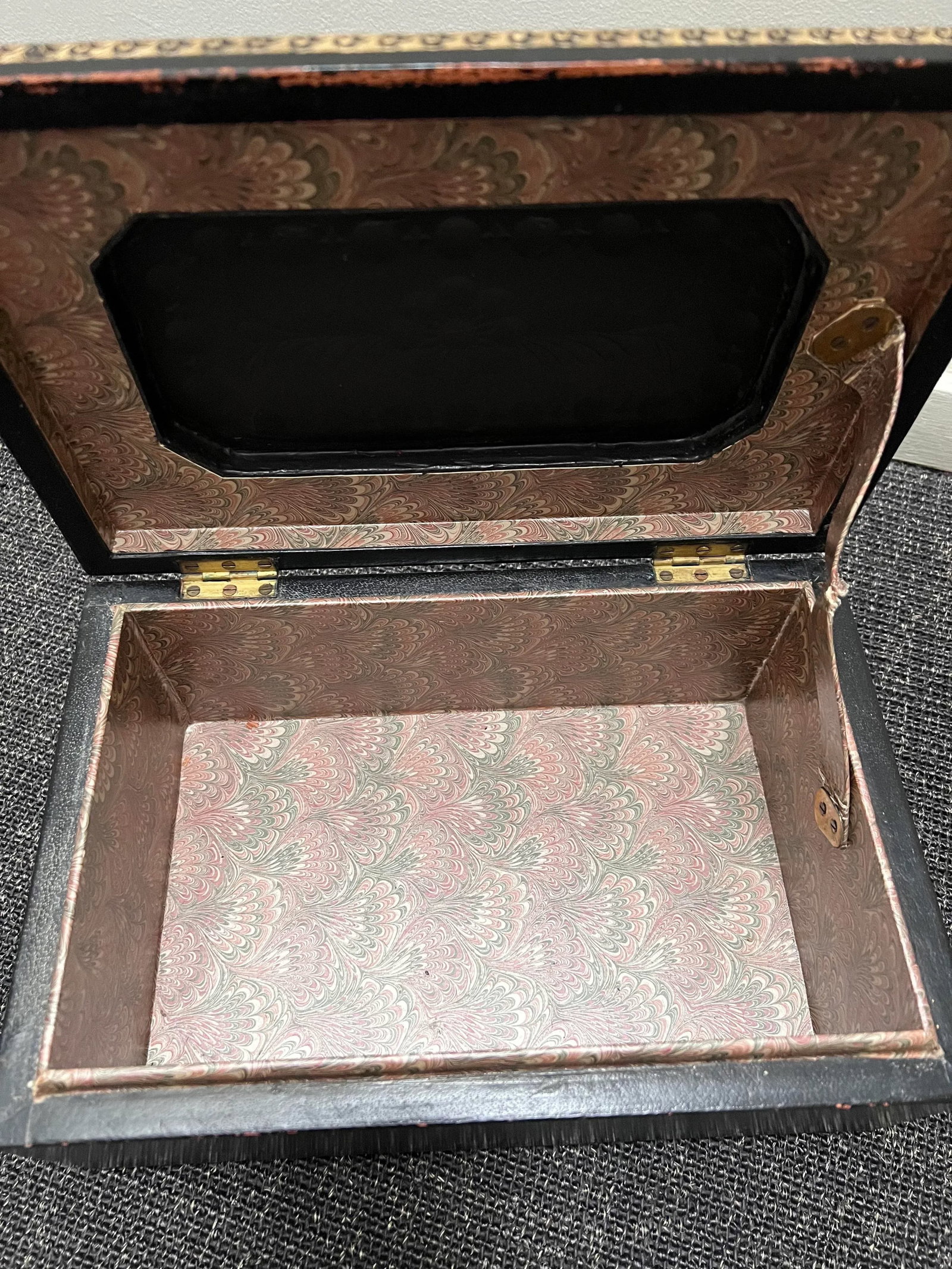 Maitland - Smith Leather and Mirror Box - 6