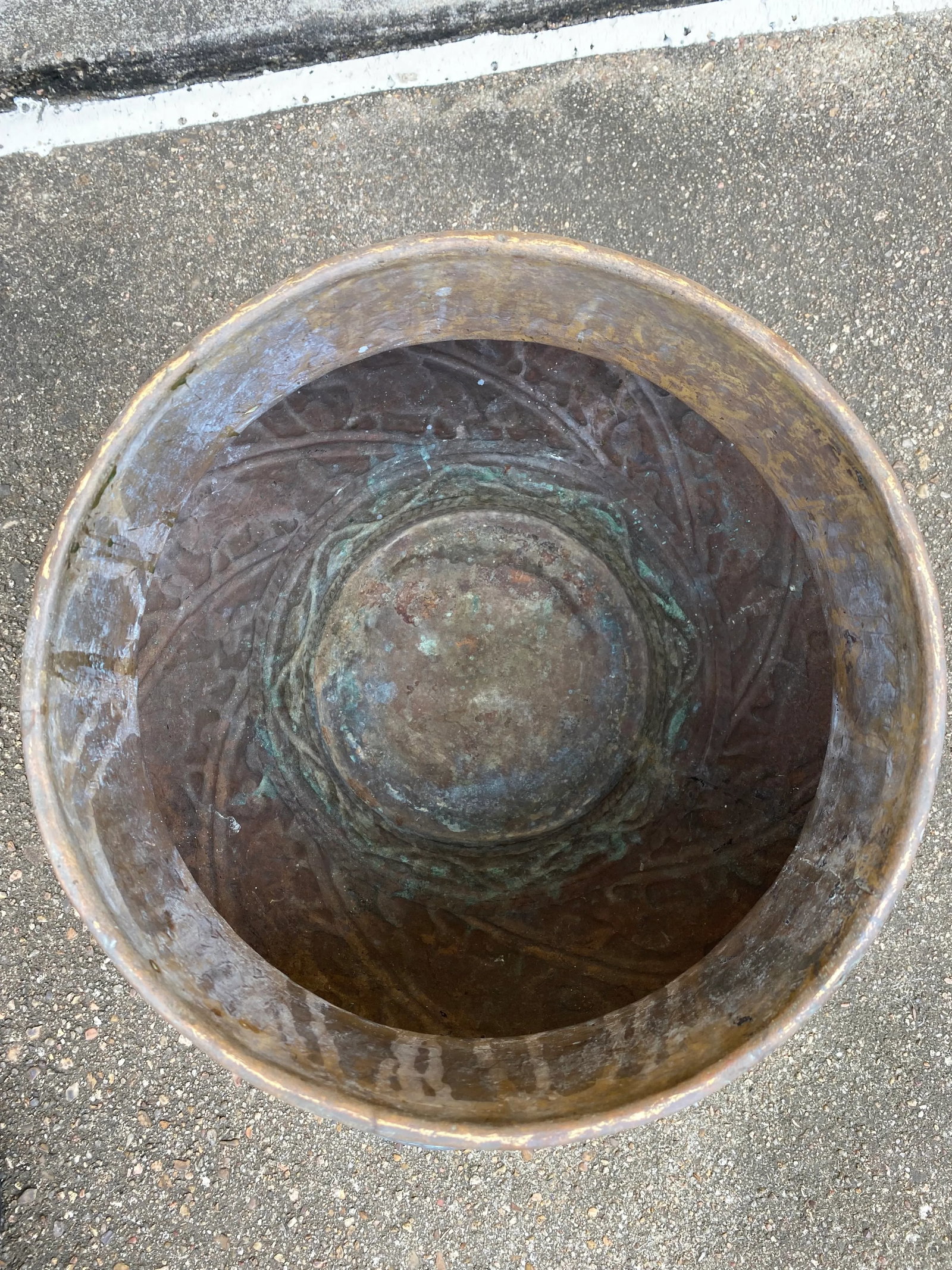 Late 19th Century Egyptian Revival Brass Pot Jardiniere - 4