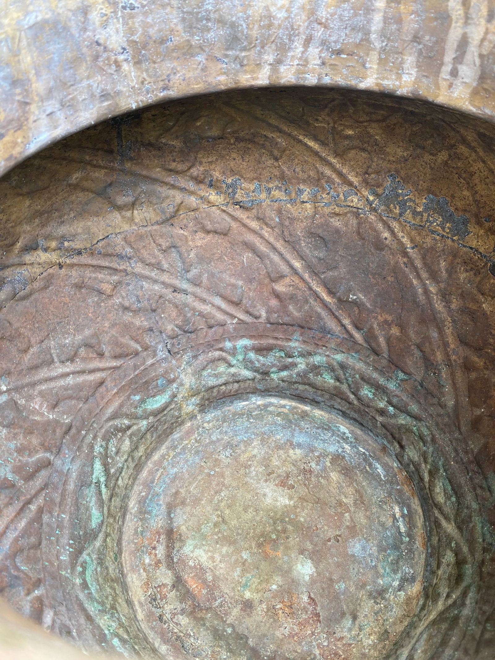 Late 19th Century Egyptian Revival Brass Pot Jardiniere - 7