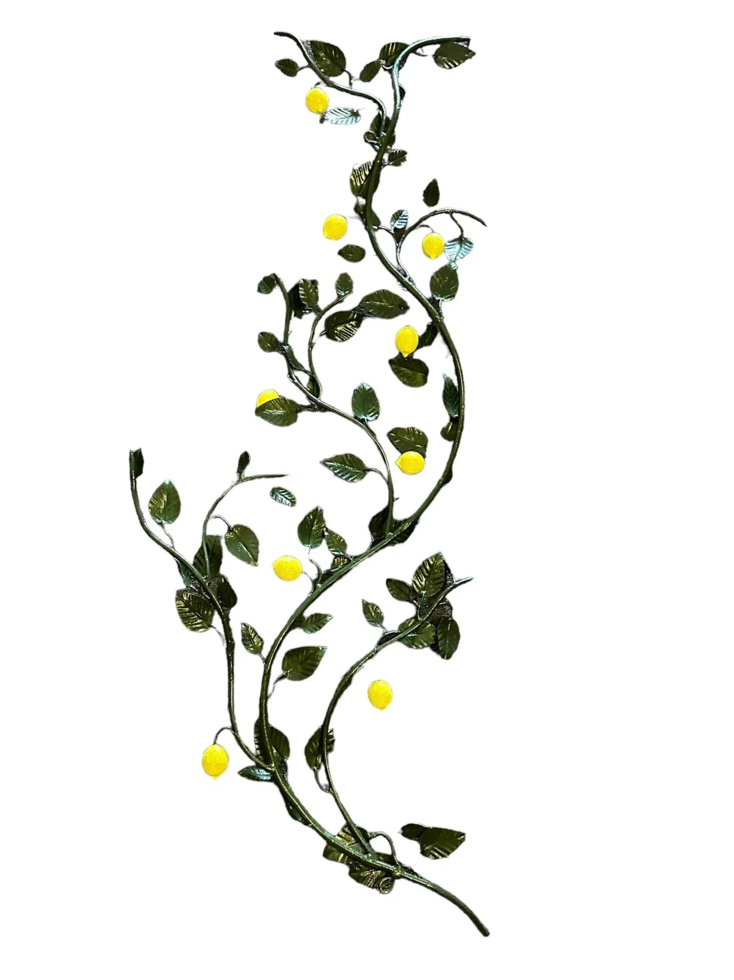 Antique Italian Iron Work Lemon Tree Wall Art - 2