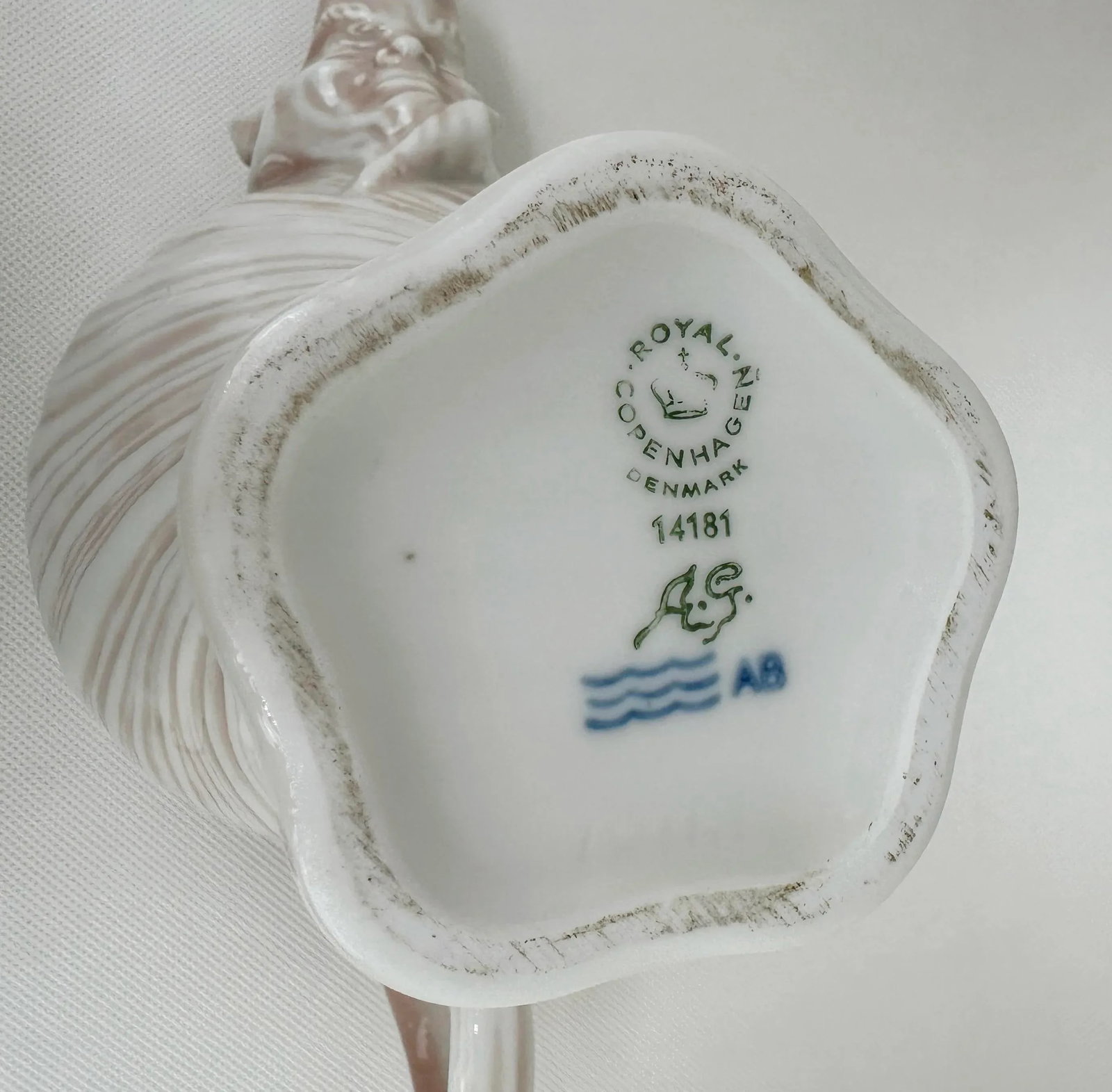 1970s Royal Copenhagen Arje Griegst Rosa Konkylie Triton Coffee Pot - 5
