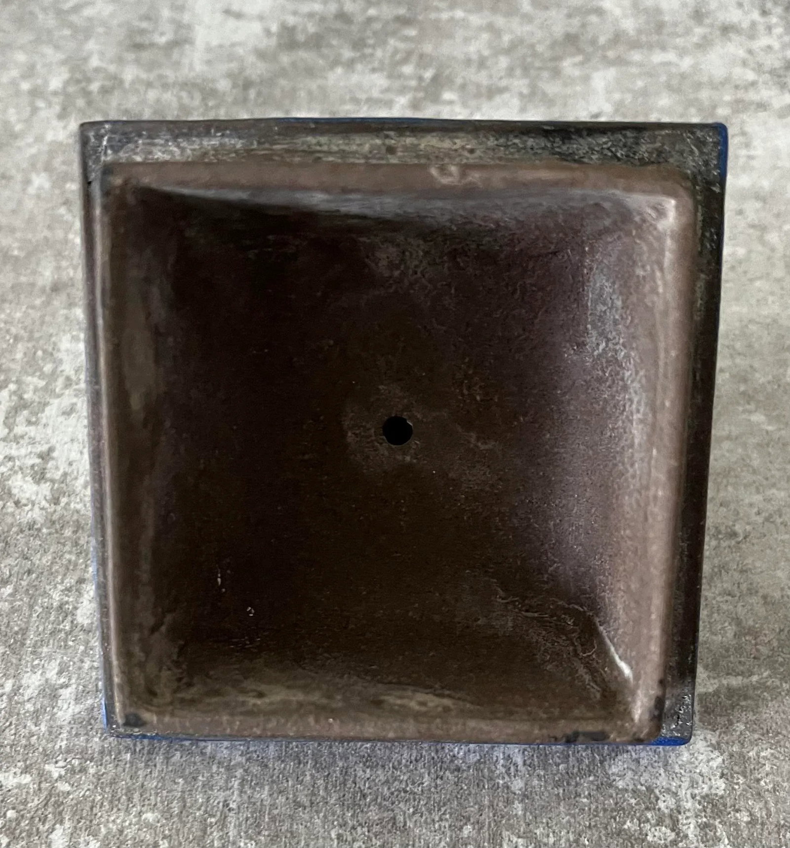 Yixing Zisha Enameled Square Teapot 19th Century- Marked - 7