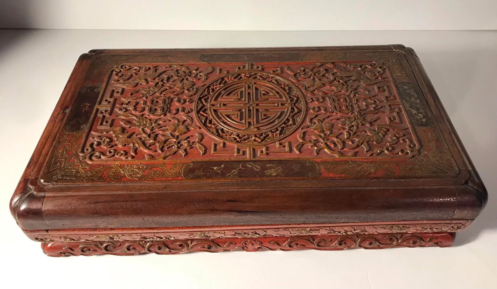 Antique Early 19th Century Carved Presentation Box With Named Identification - 2