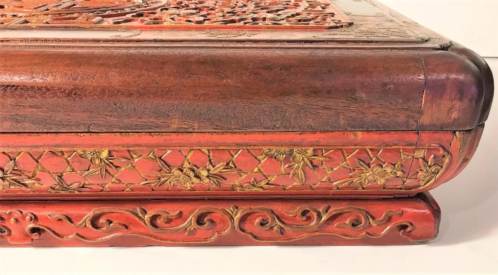Antique Early 19th Century Carved Presentation Box With Named Identification - 6