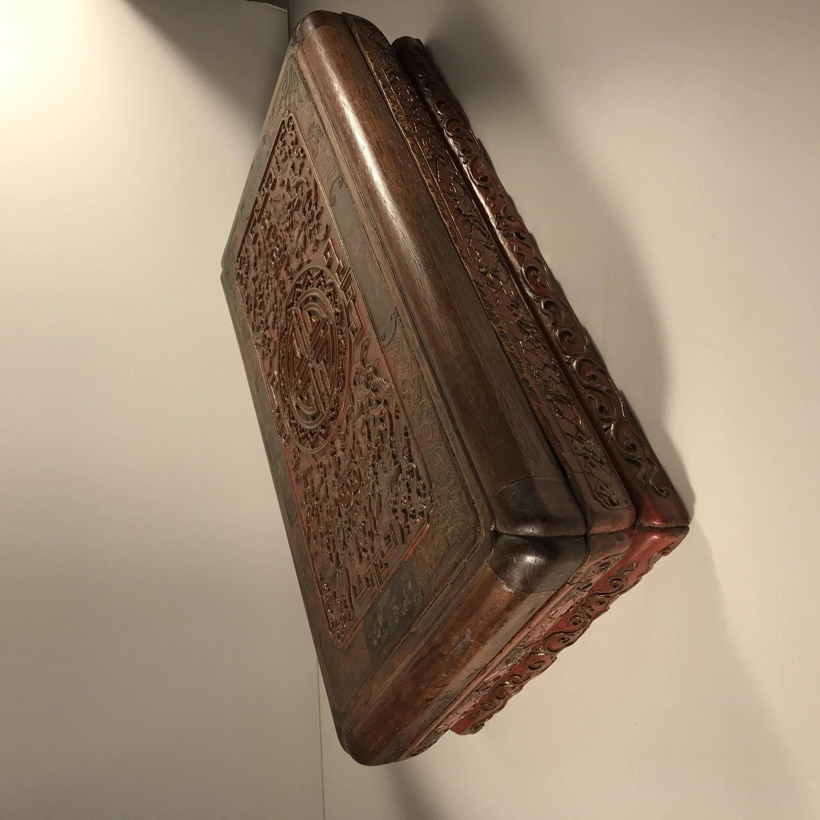 Antique Early 19th Century Carved Presentation Box With Named Identification - 7