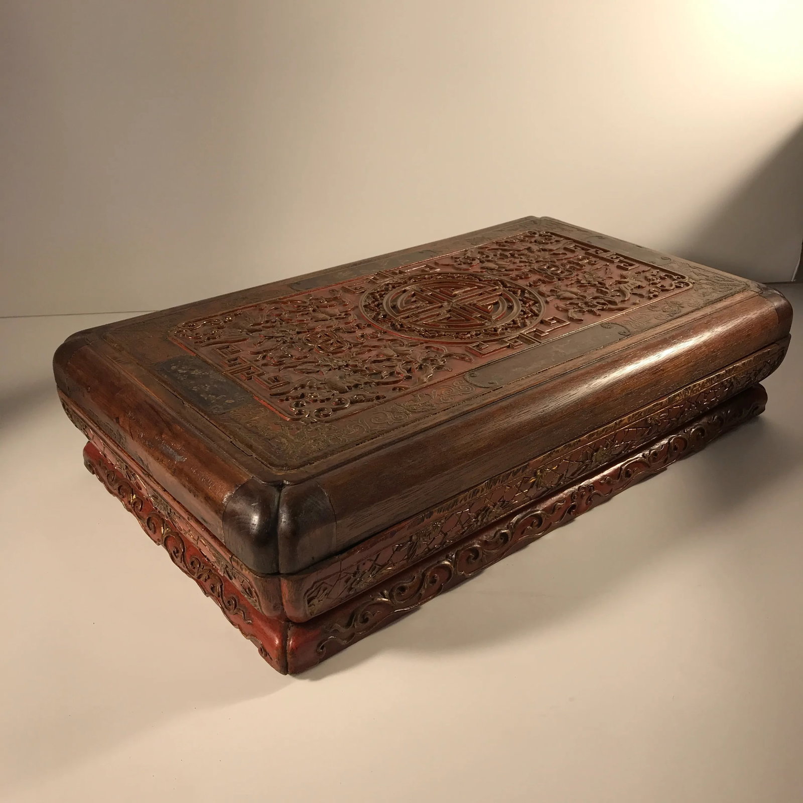 Antique Early 19th Century Carved Presentation Box With Named Identification - 8
