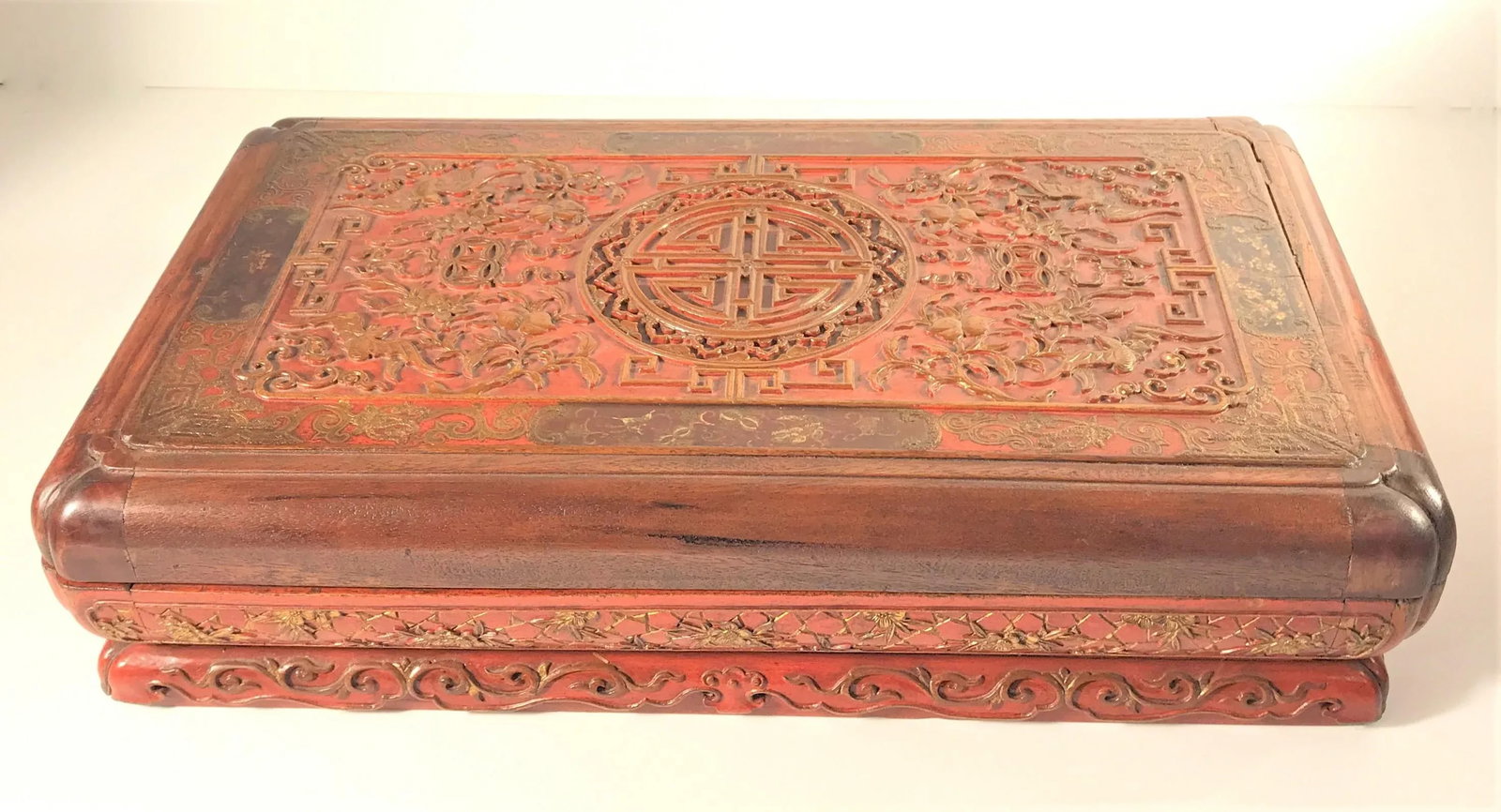 Antique Early 19th Century Carved Presentation Box With Named Identification - 9