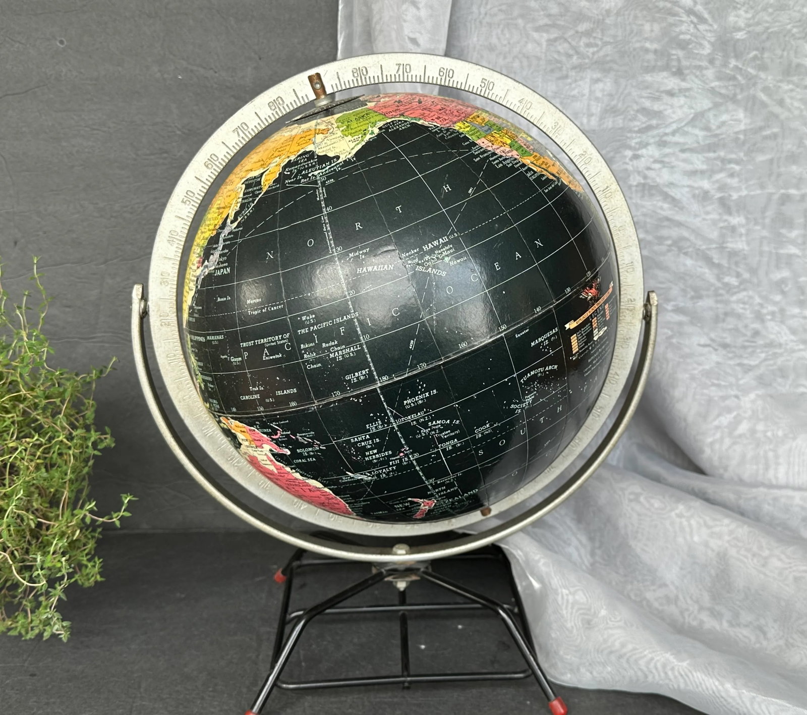 Replogle Black Ocean Starlight World Globe - 2
