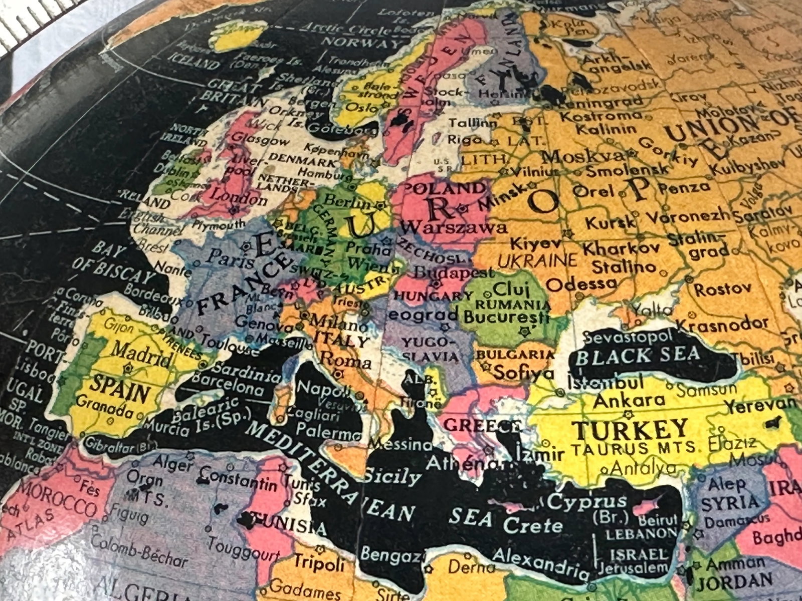 Replogle Black Ocean Starlight World Globe - 6