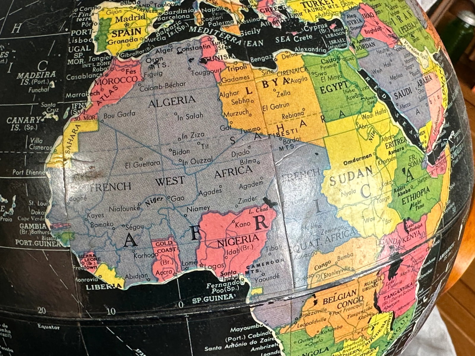 Replogle Black Ocean Starlight World Globe - 9