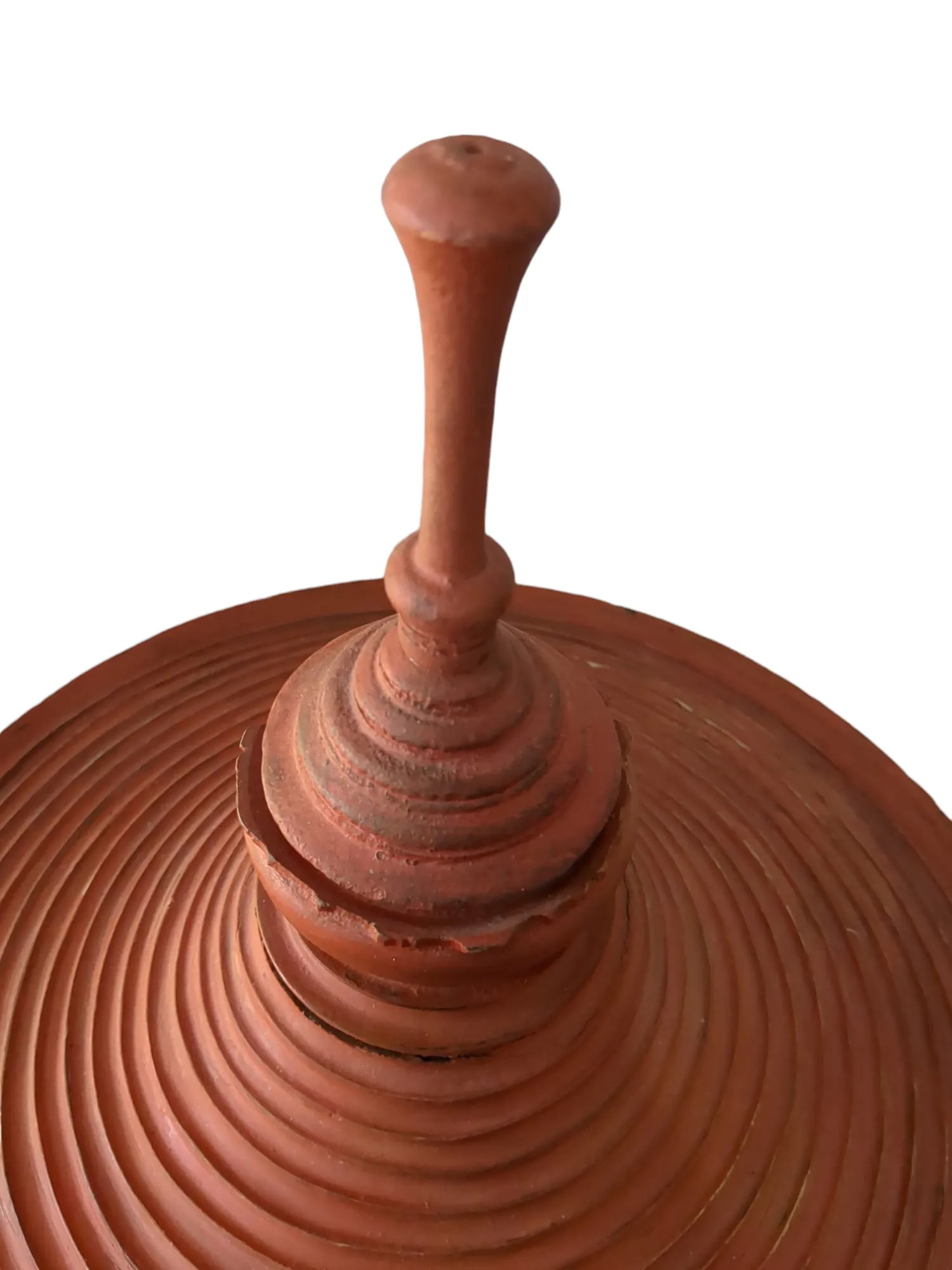 Antique Red Lacquered Urn, 19th C Burmese Offering Pot With Pedestal - 8