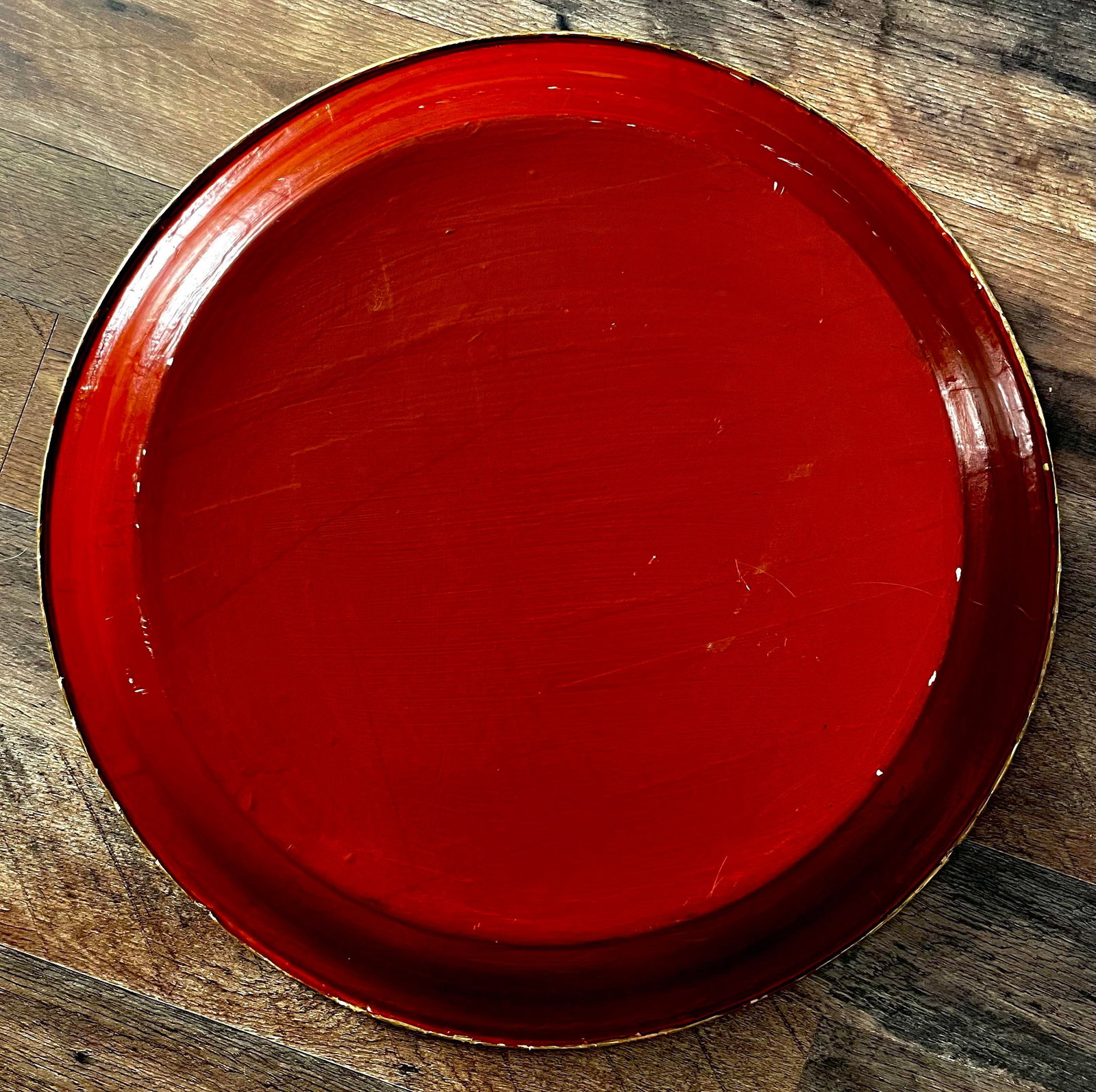 English Tole Tray With Greyhound Painting Attributed to William Henry Ruggles Circa 1840 - 2