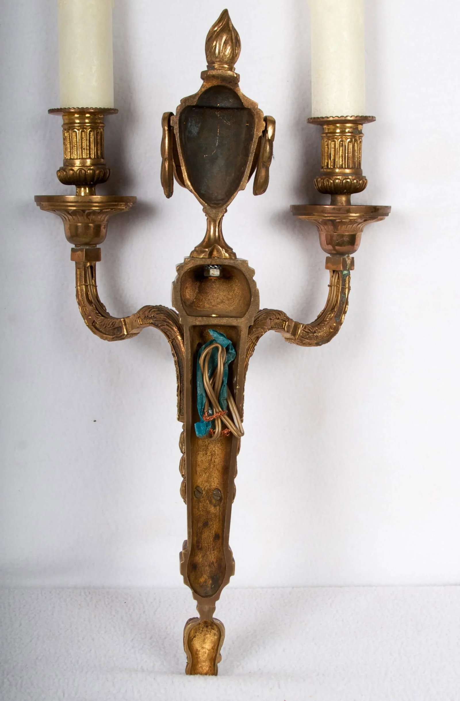 Patinated Bronze Two-Light Classical Sconce - 3