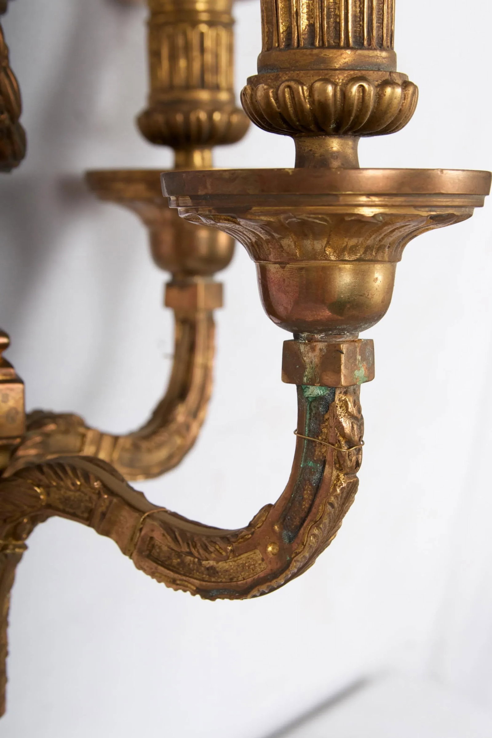 Patinated Bronze Two-Light Classical Sconce - 5
