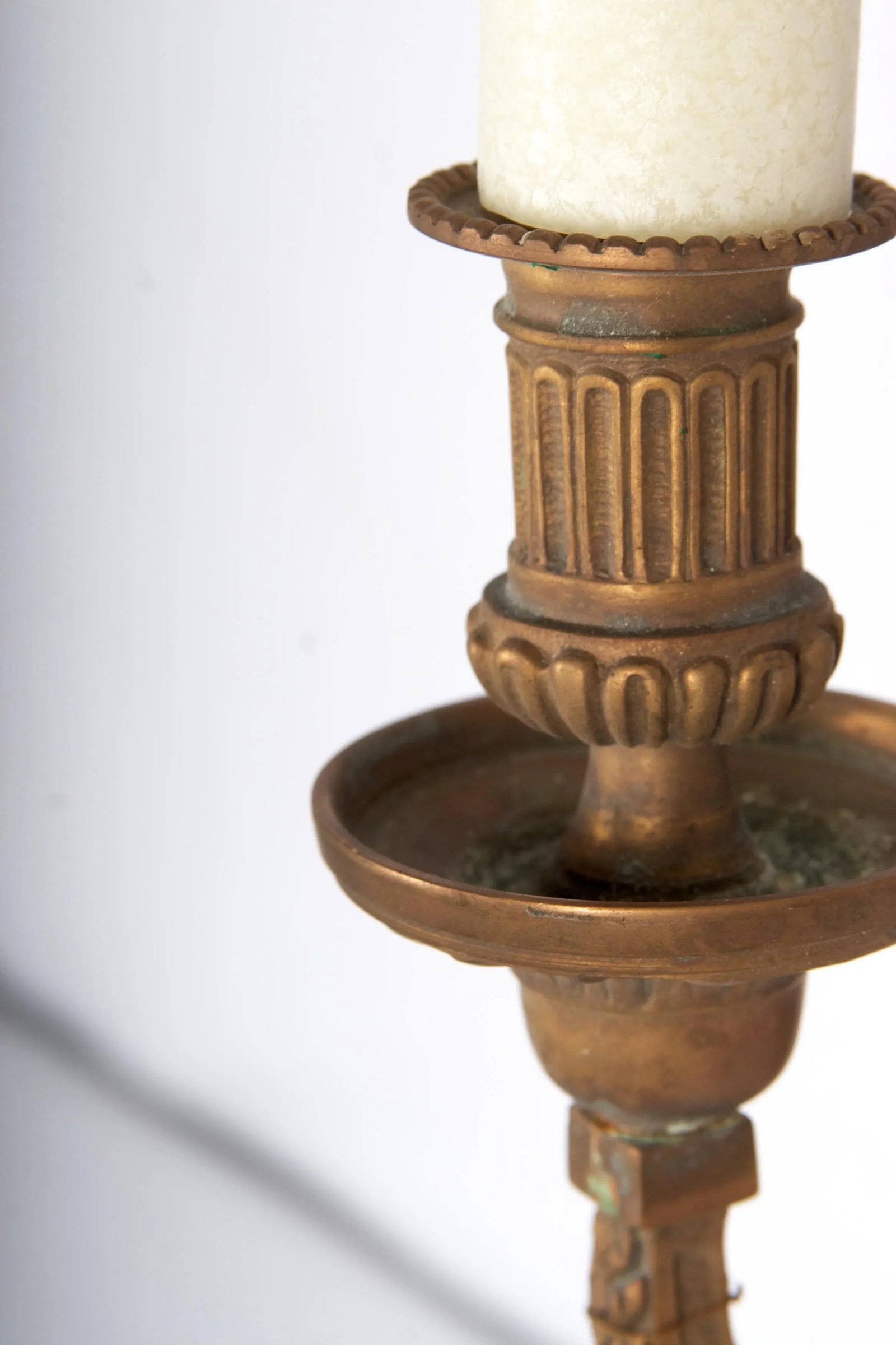 Patinated Bronze Two-Light Classical Sconce - 9