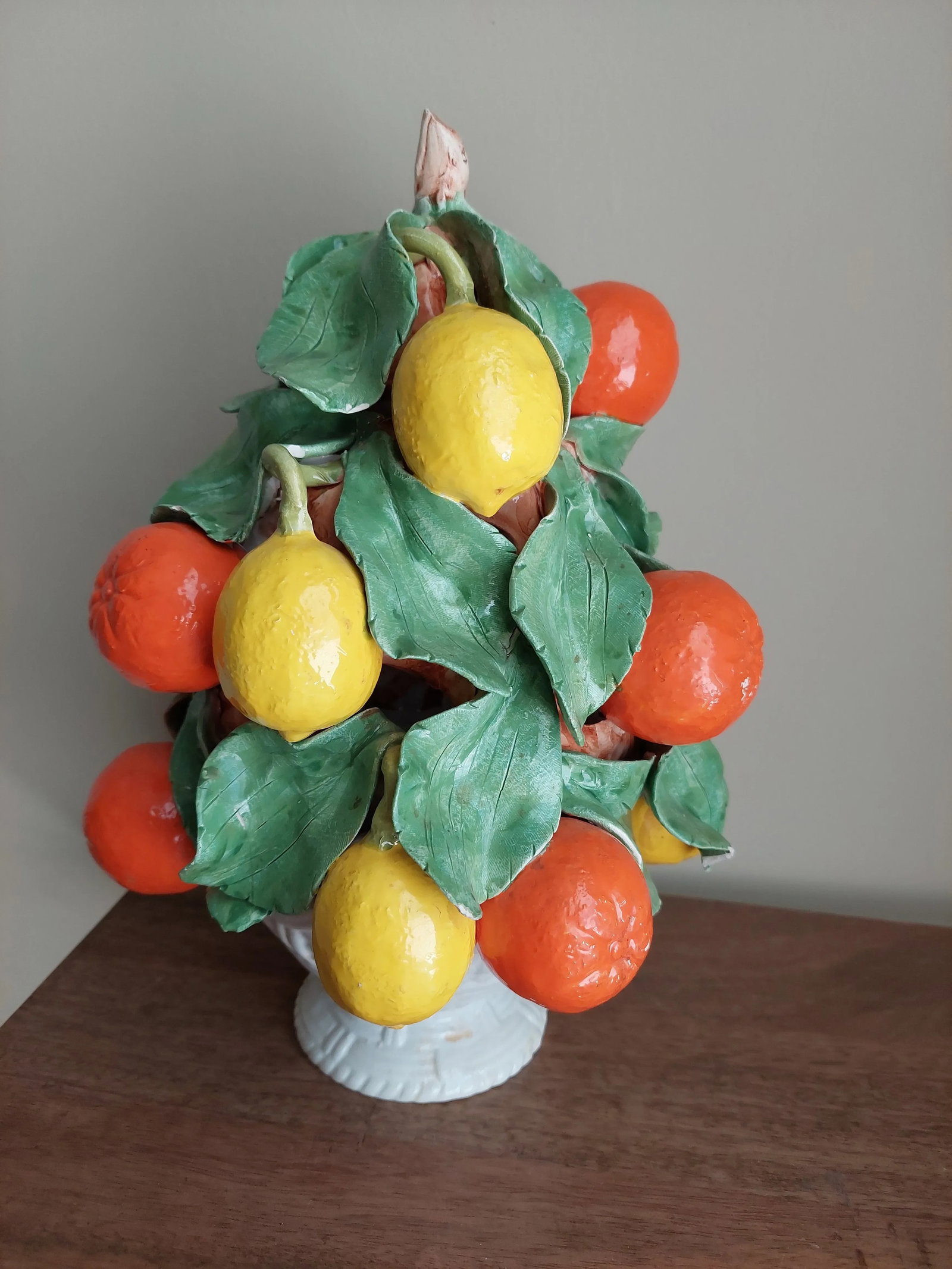 1970s Italian Hand Modeled Orange and Lemon Topiary - 4