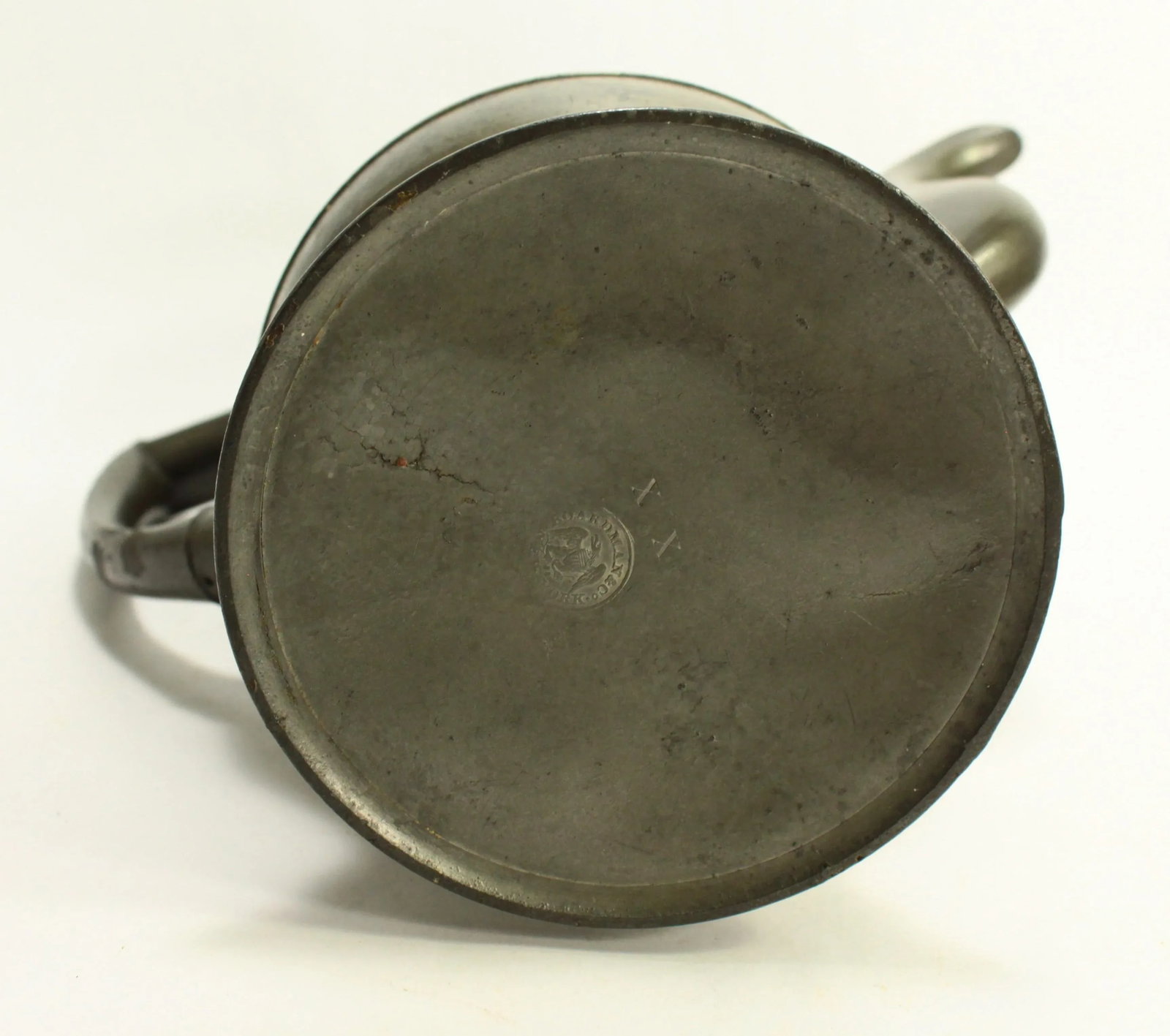Circa 1830 American Pewter Coffeepot Tea Pot Boardman & Co New York, Marked - 11