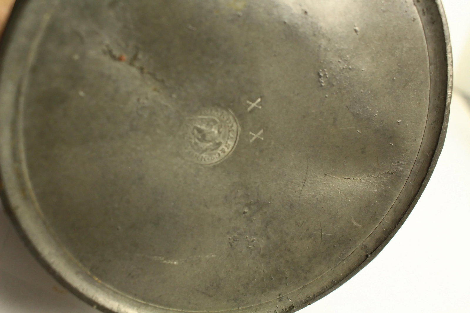 Circa 1830 American Pewter Coffeepot Tea Pot Boardman & Co New York, Marked - 12