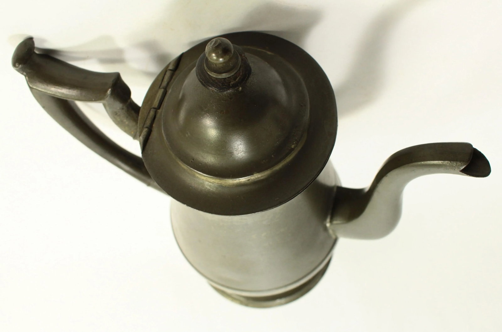 Circa 1830 American Pewter Coffeepot Tea Pot Boardman & Co New York, Marked - 8