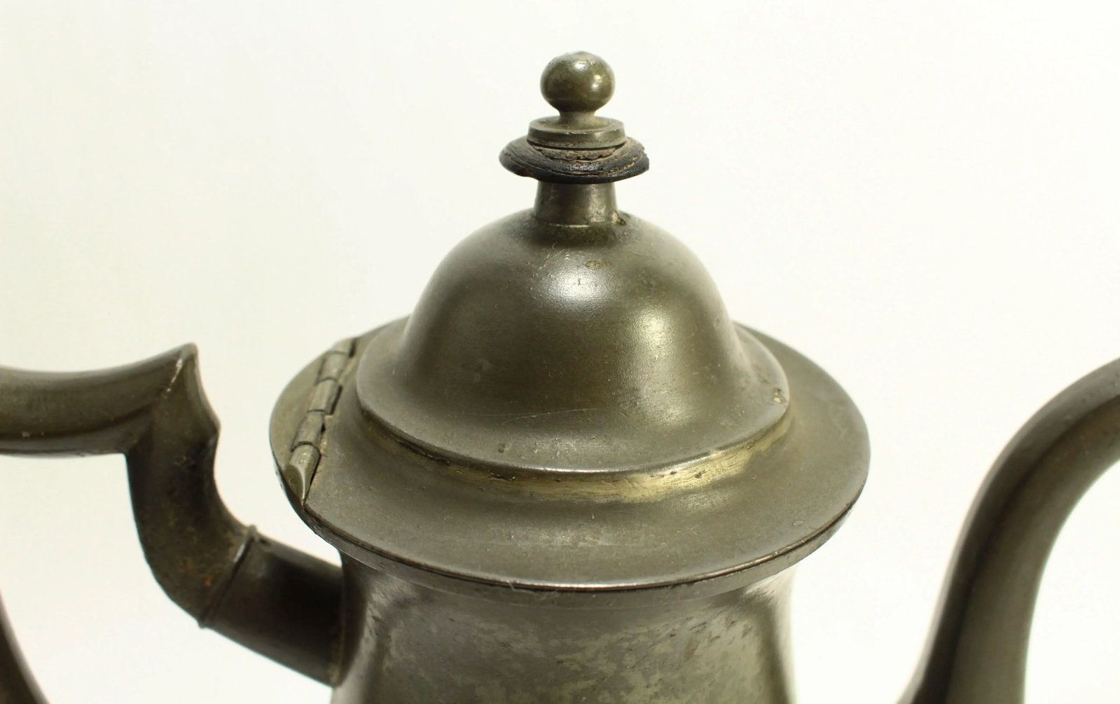 Circa 1830 American Pewter Coffeepot Tea Pot Boardman & Co New York, Marked - 9