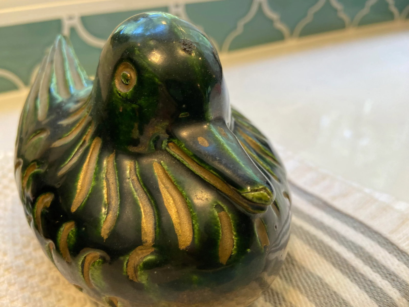 Mid 20th Century Japanese Mandarin Duck Screen Holders - a Pair - 11