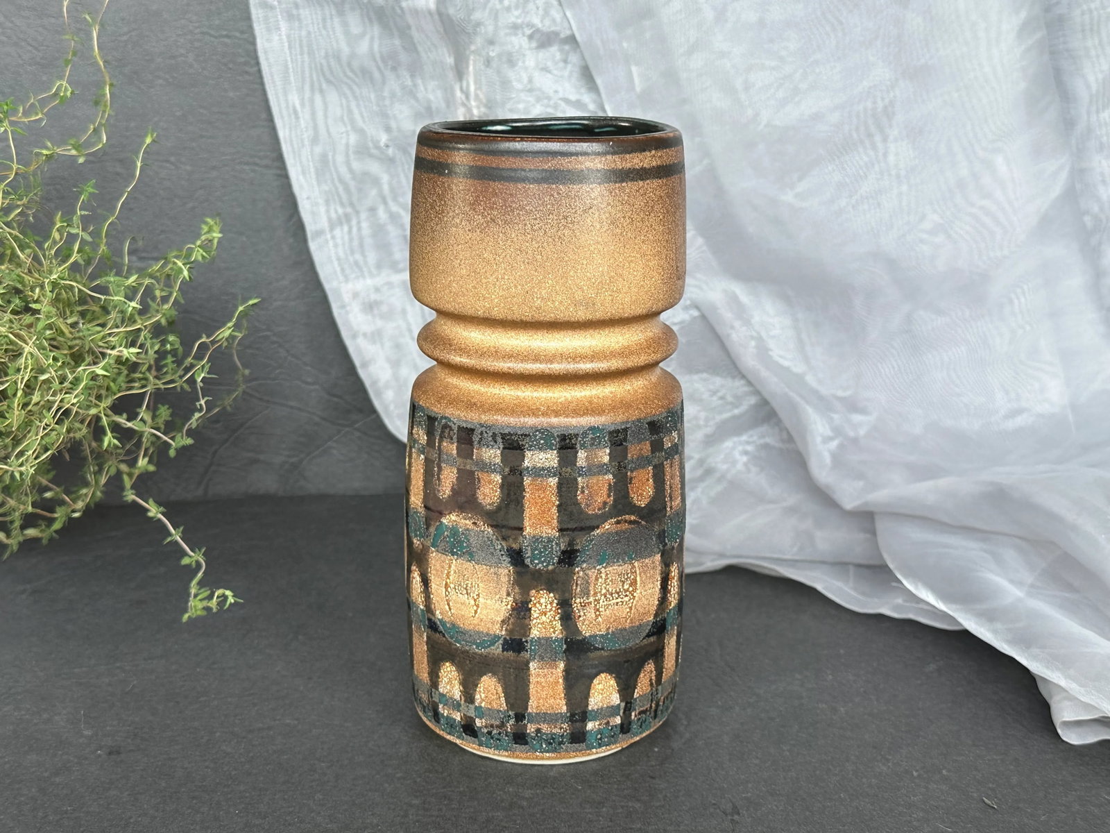 Lapid Israel Modern Studio Art Pottery Vase - 10