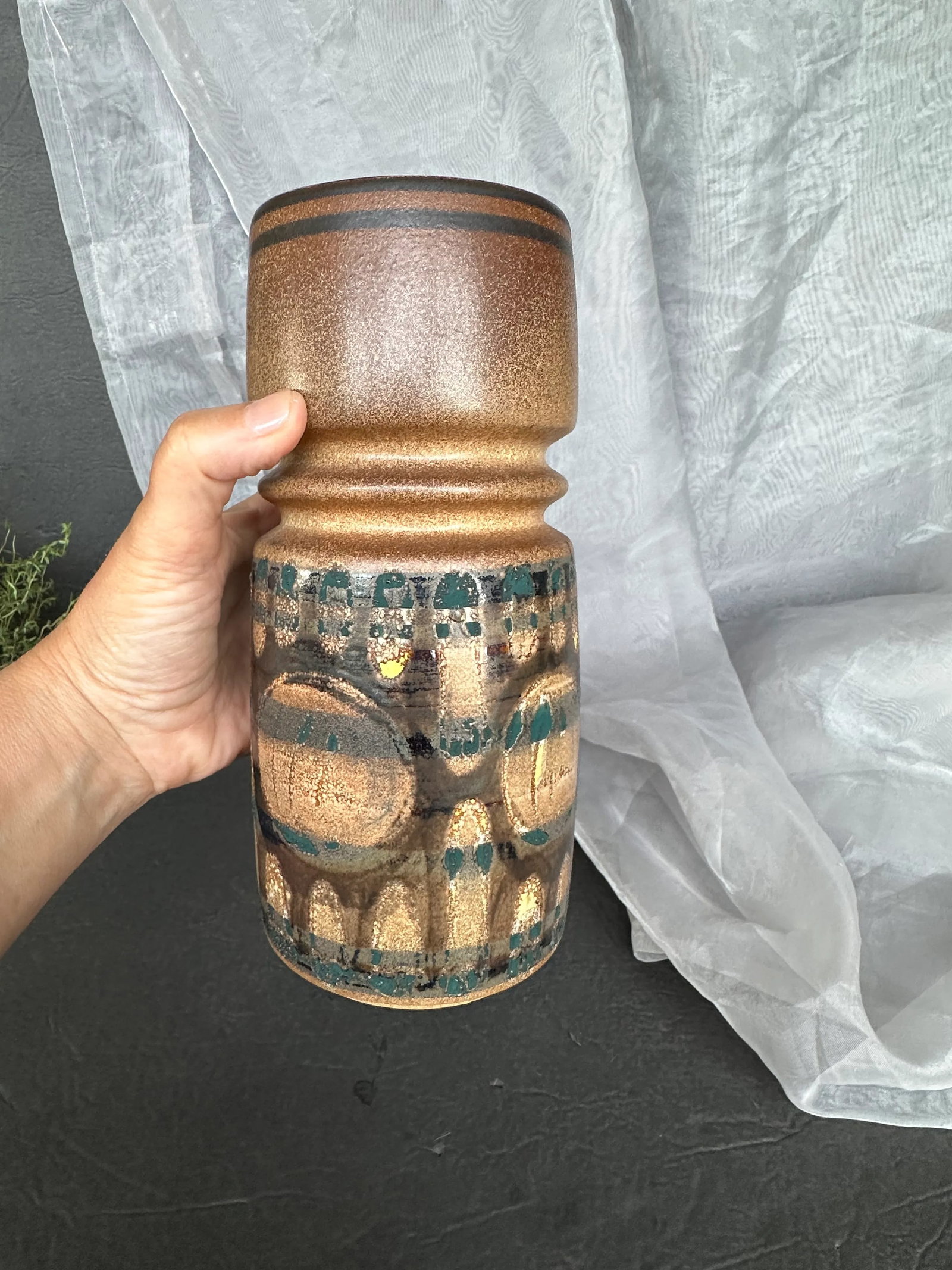 Lapid Israel Modern Studio Art Pottery Vase - 8