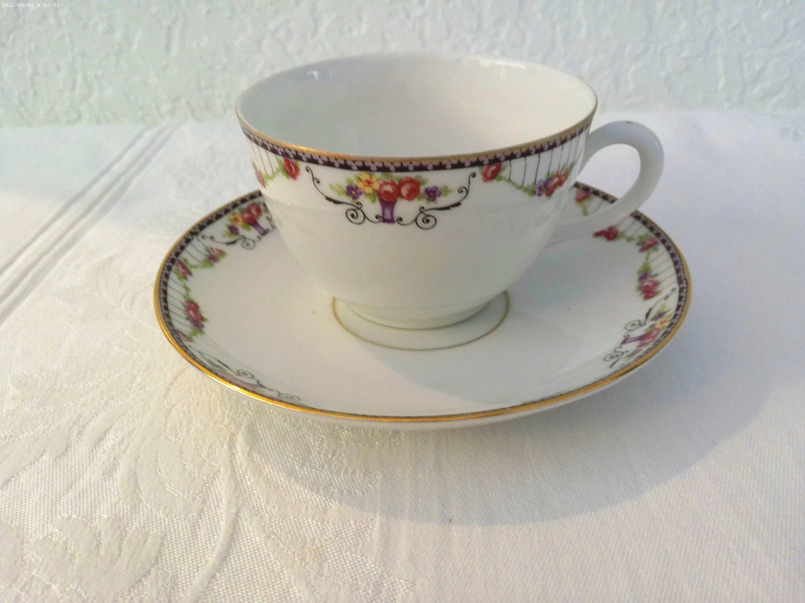 Vintage Rose Floral Breakfast/Dessert Set, 11 Pcs - 8