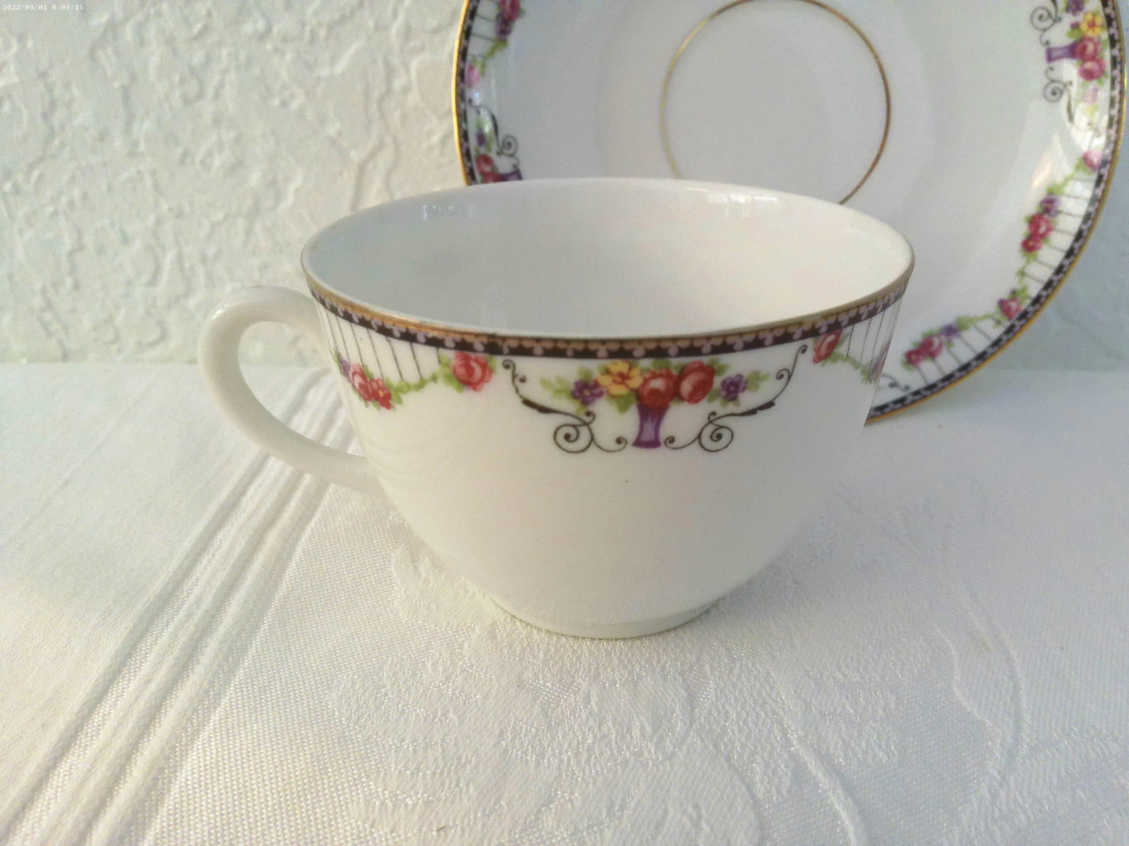 Vintage Rose Floral Breakfast/Dessert Set, 11 Pcs - 9