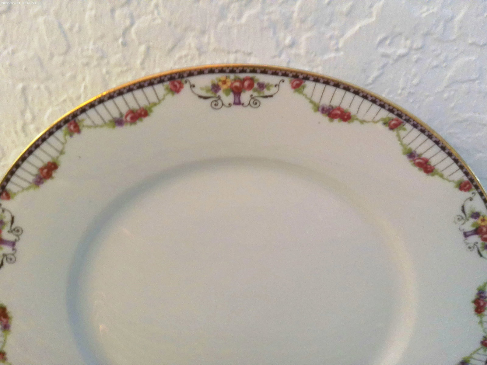 1950s Tk Thuny Czechoslovakia Floral Porcelain Dinnerware, 13 Pcs - 2