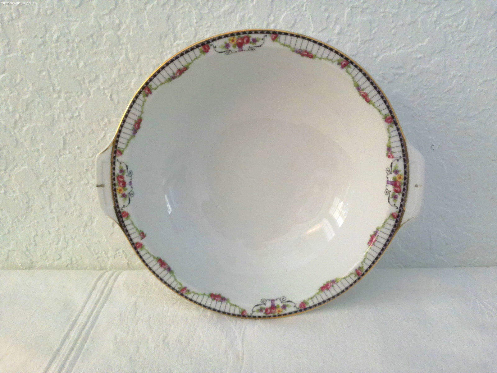 1950s Tk Thuny Czechoslovakia Floral Porcelain Dinnerware, 13 Pcs - 4